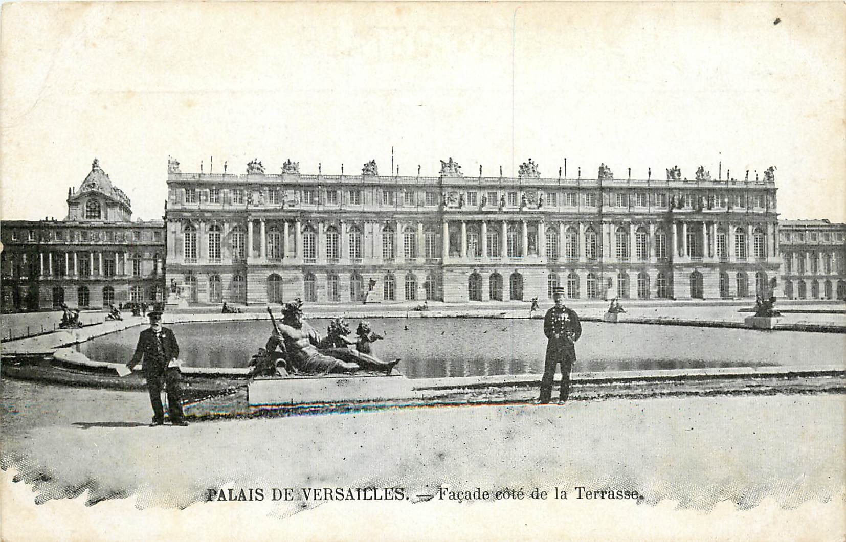 CPA Palais de Versailles Facade cote de la Terrasse 