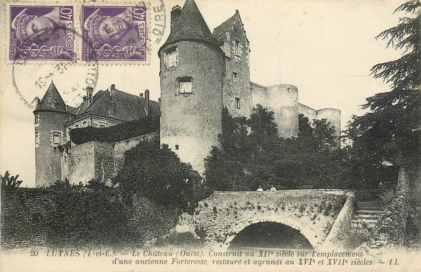 CPA Luynes I et L Le Chateau Ouest 