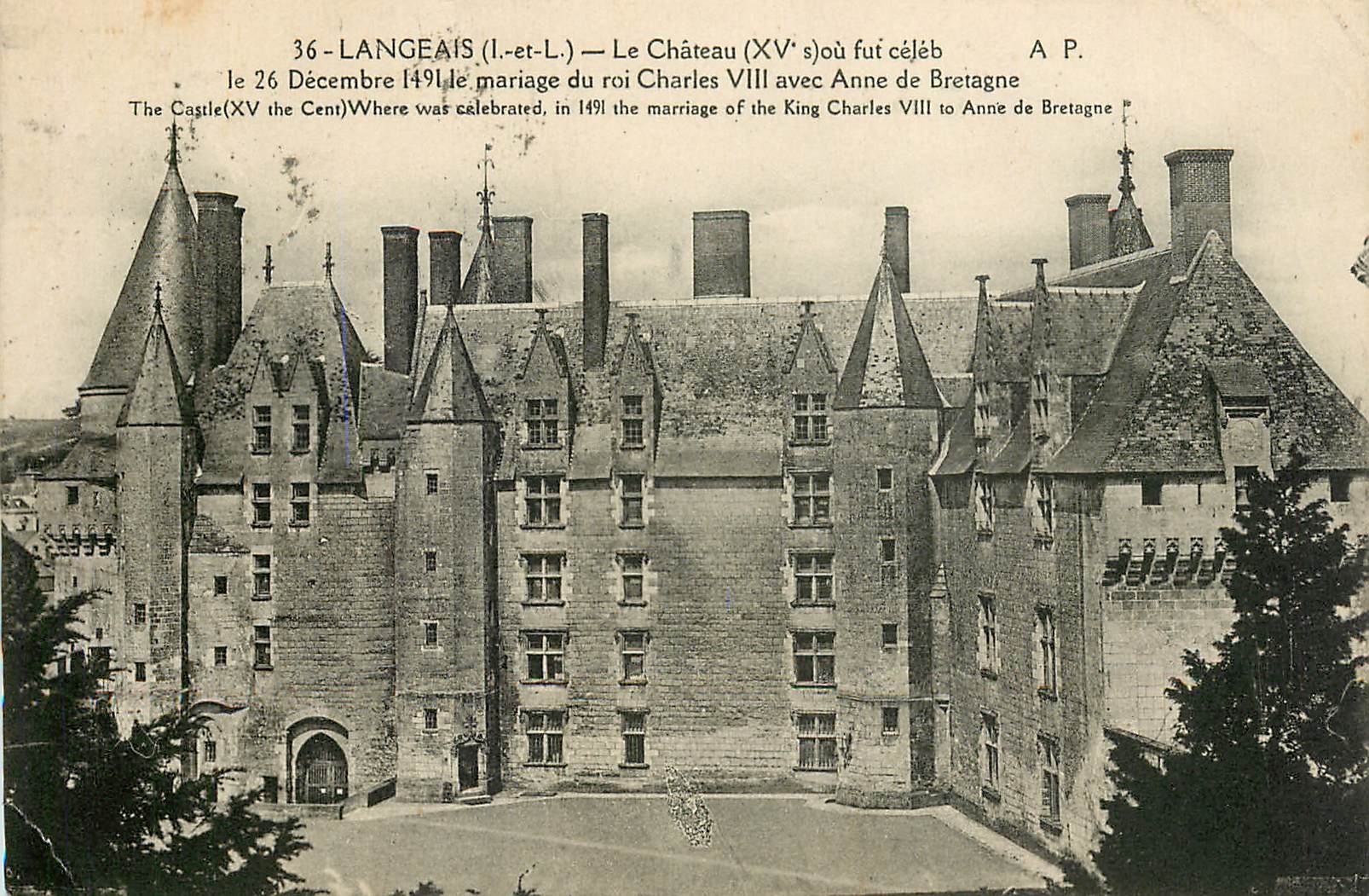 CPA Langeais I et L Le Chateau 