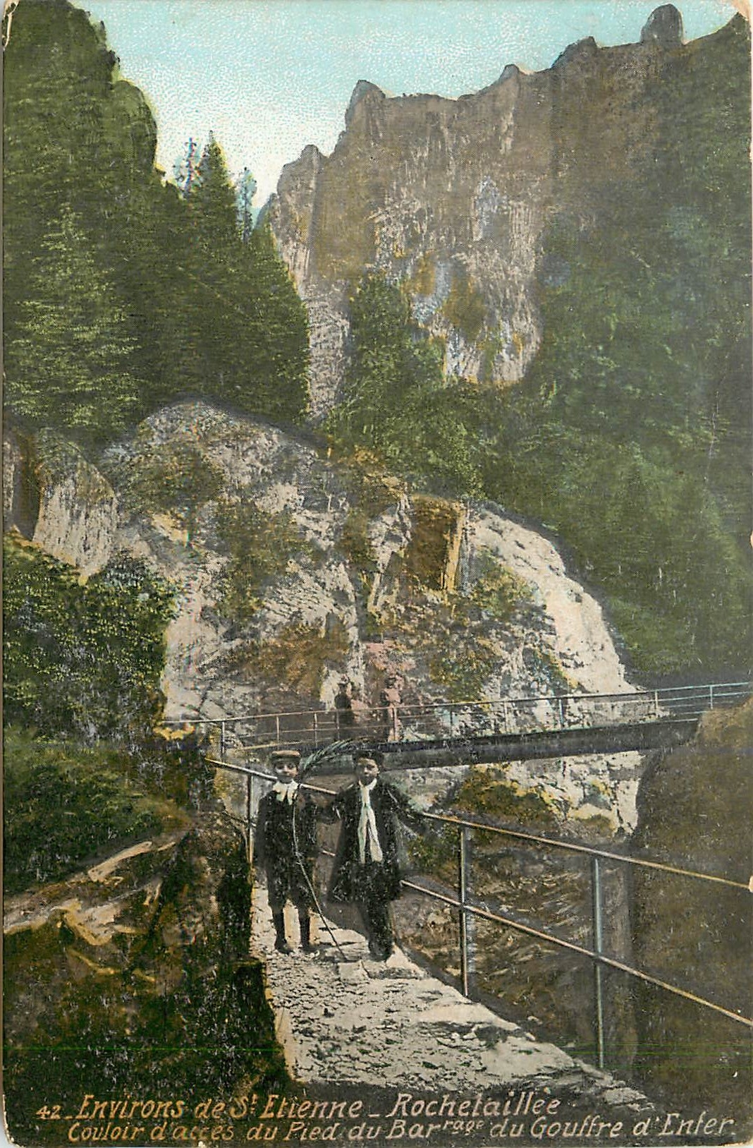 CPA Environs de St Etienne Rochetaillee