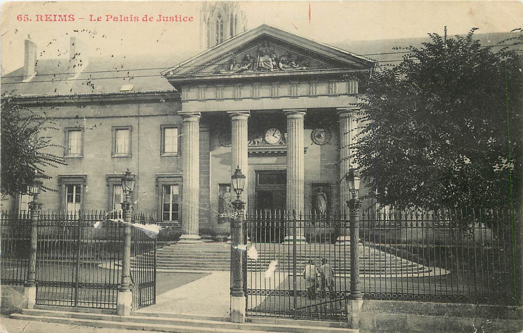 CPA Reims Le Palais de Justice 