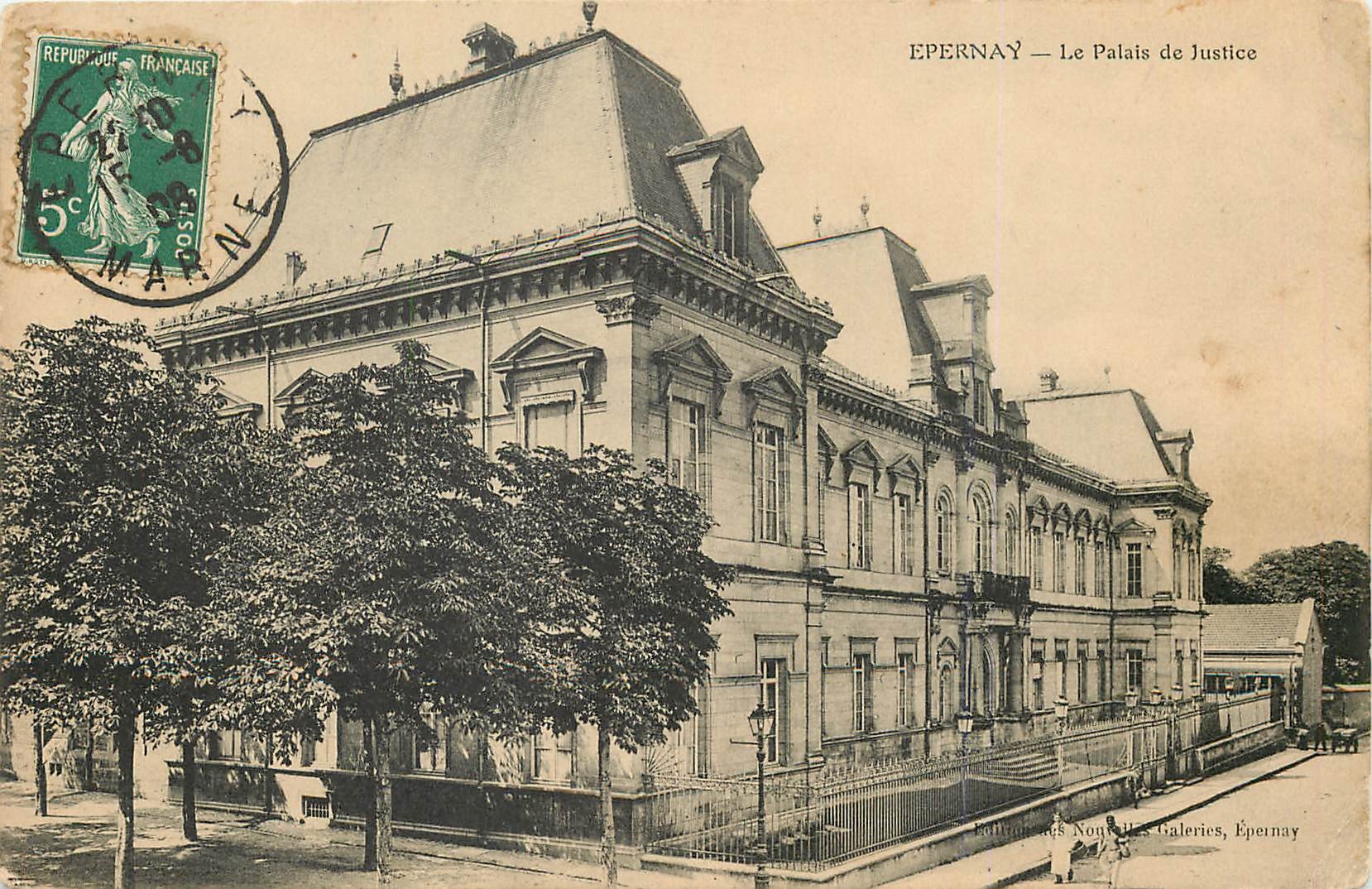 CPA Epernay Le Palais de Justice 