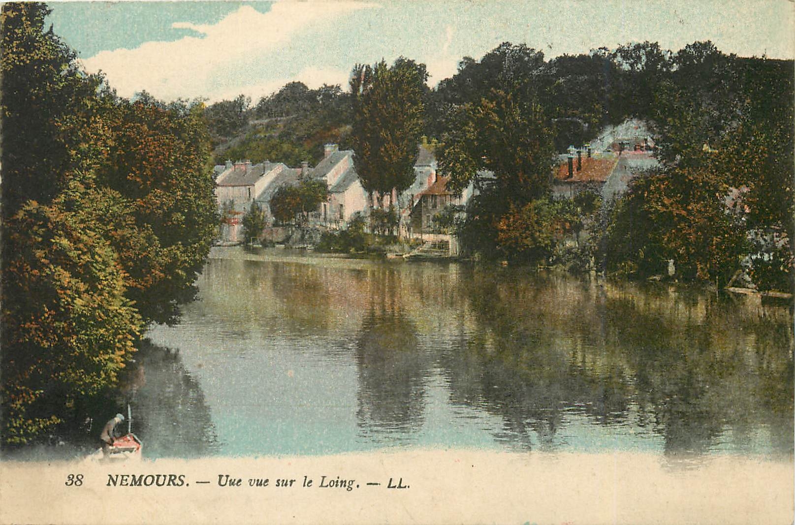 CPA Nemours Une vue sur le Loing 