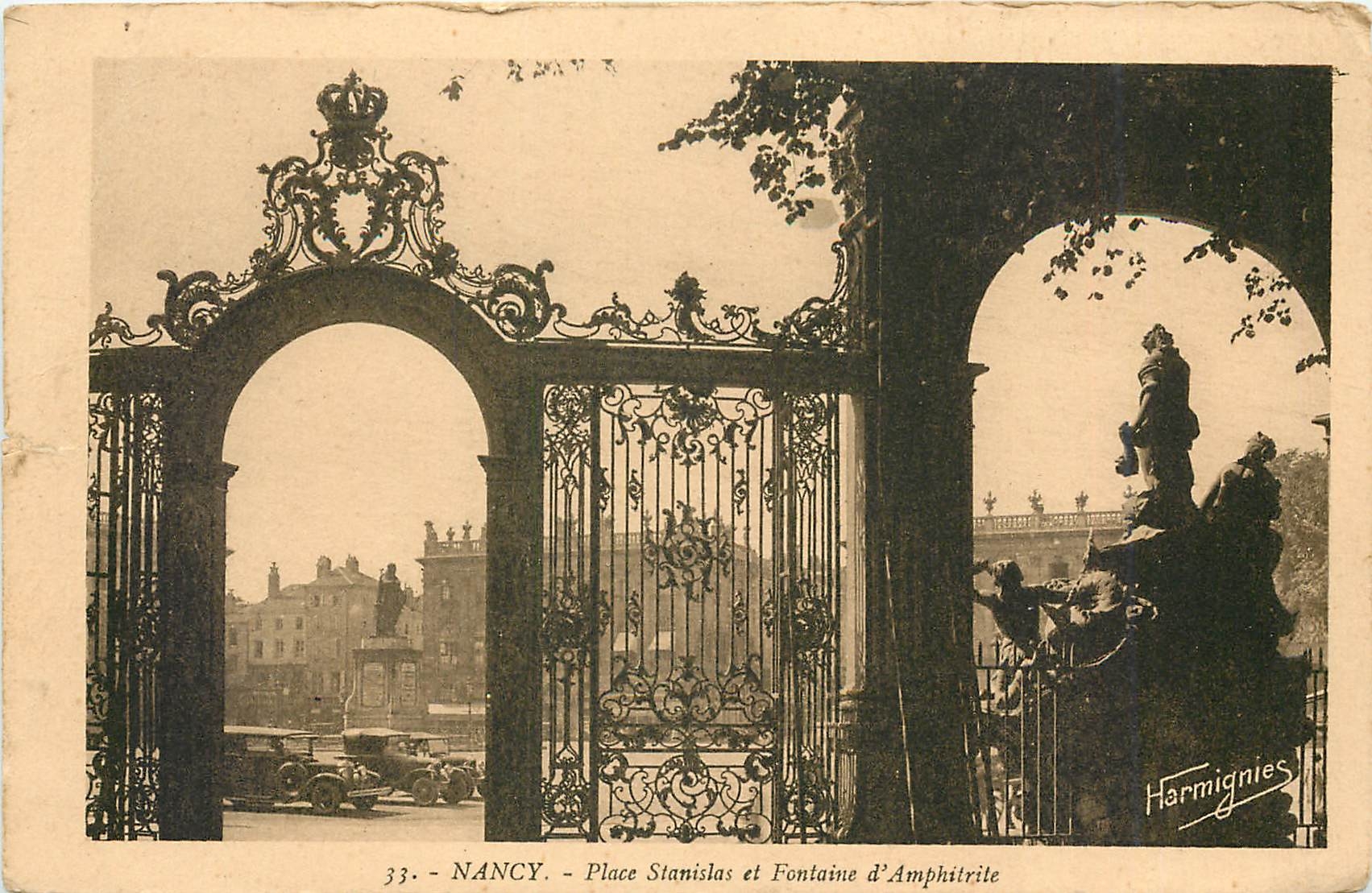 CPA Nancy Place Stanislas et Fontaine d'Amphitrite 