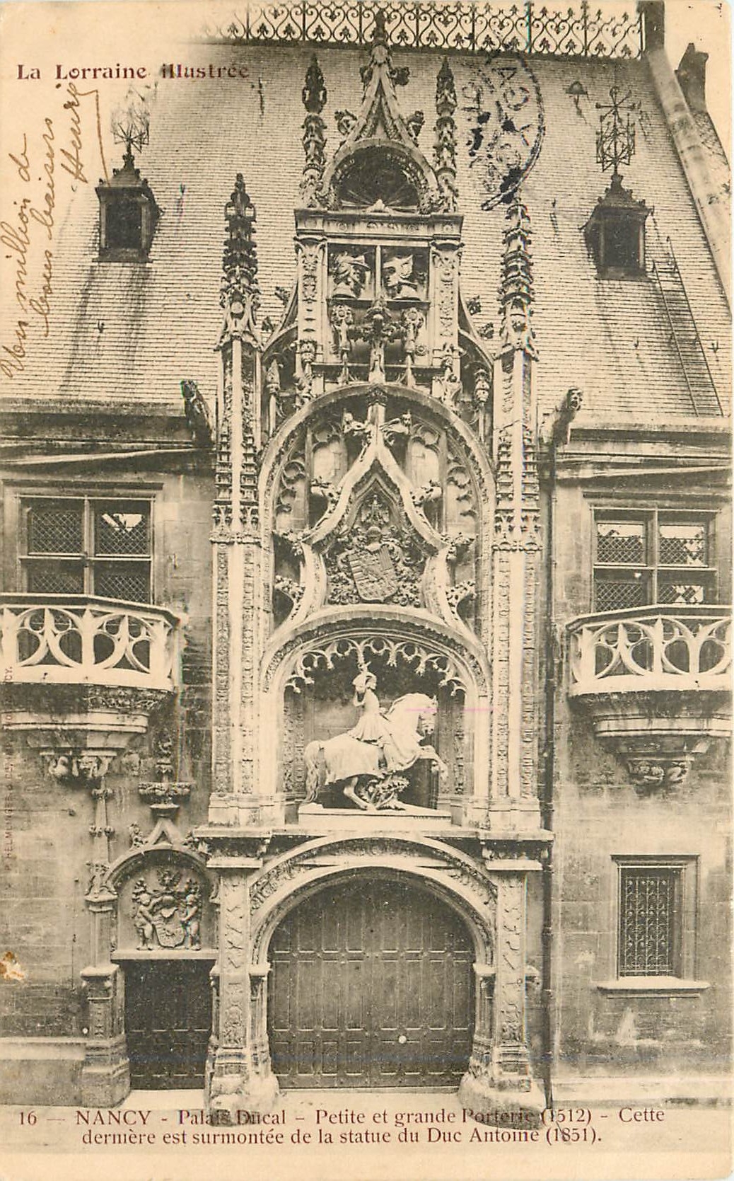 CPA Nancy Palais Ducal Petite et grande Porterie  