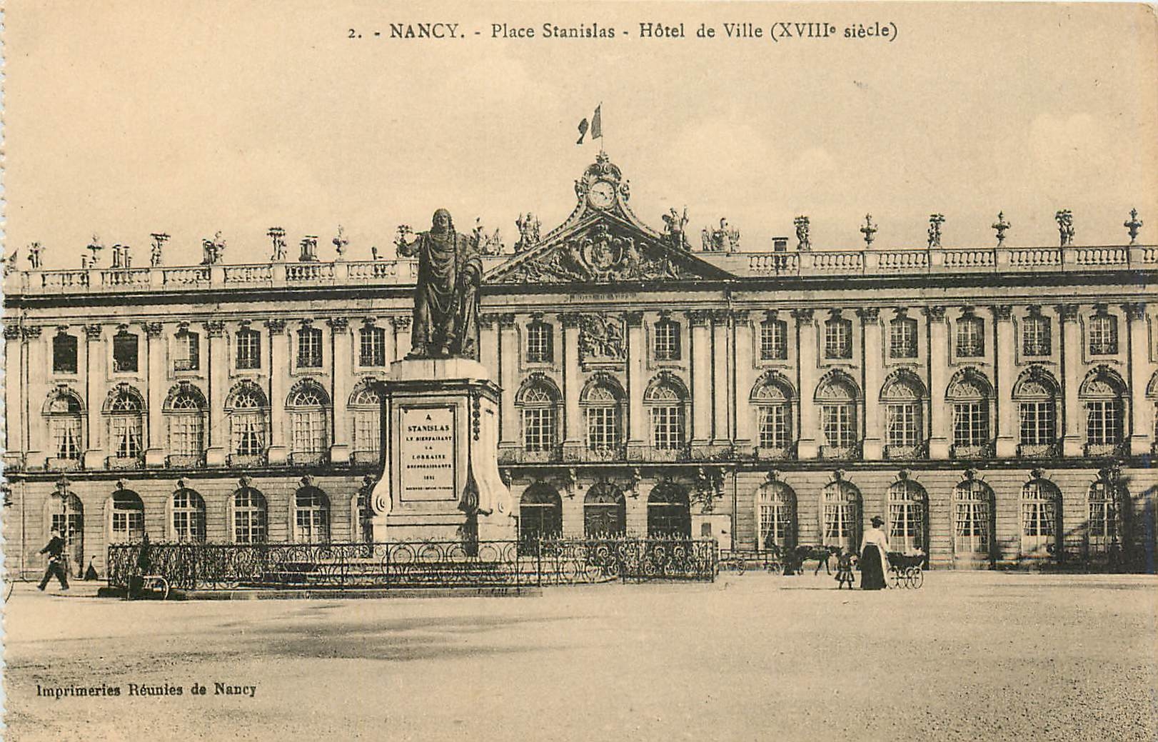 CPA Nancy Place Stanislas Hotel de Ville 