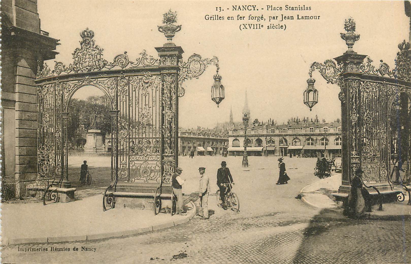 CPA Nancy Place Stanislas Grilles en fer forge