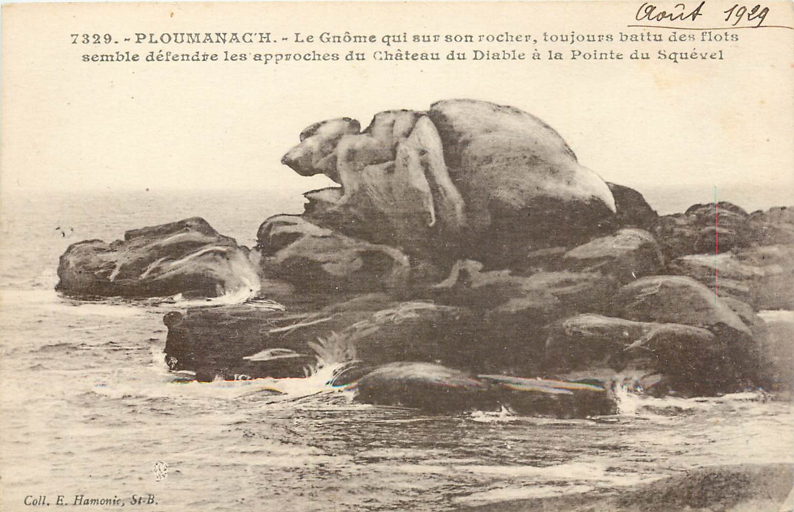 CPA Ploumanach Le Gnome qui sur son rocher