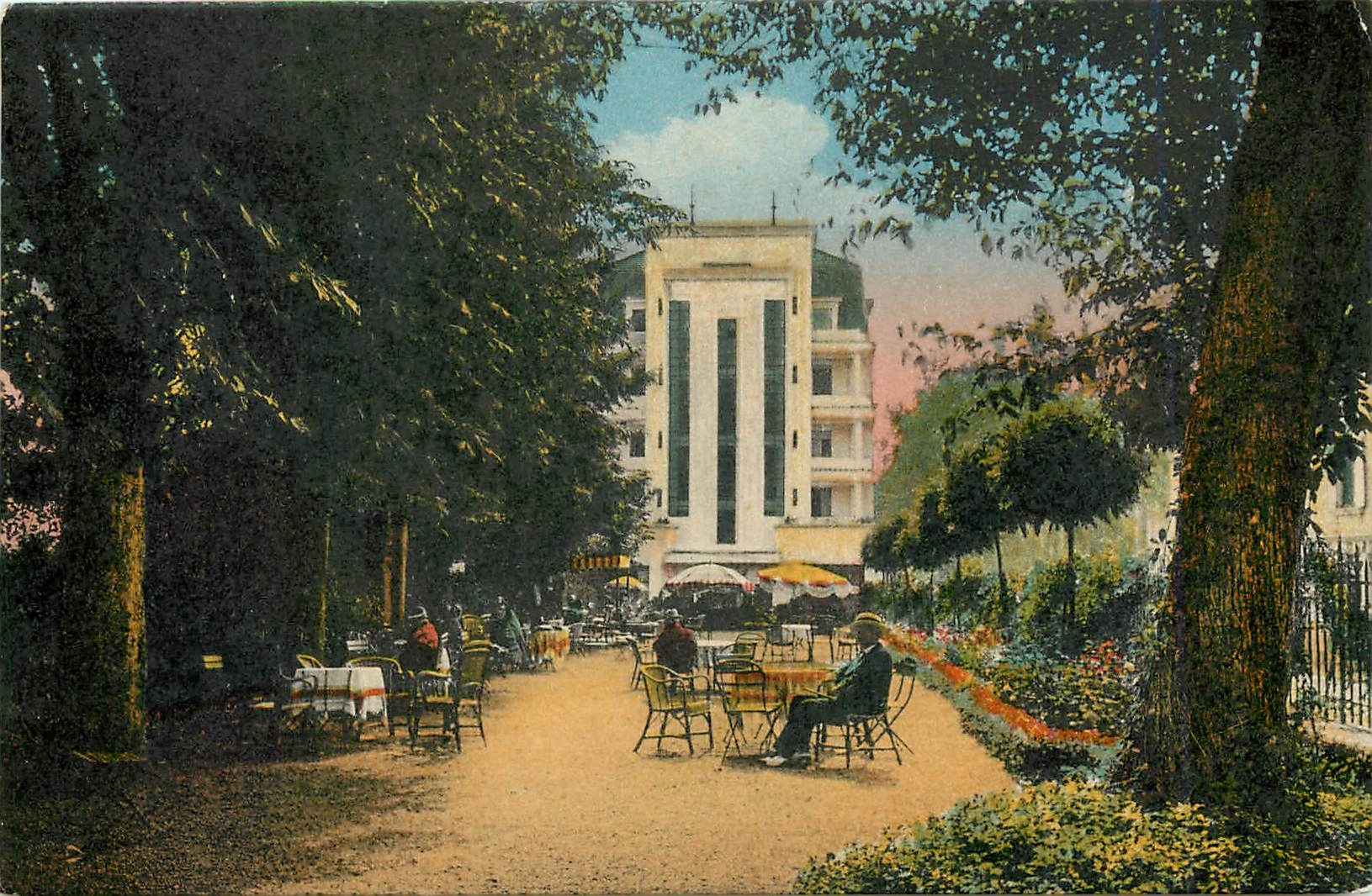 CPA Bains les Bains Terrasse jardin du Grand Hotel 
