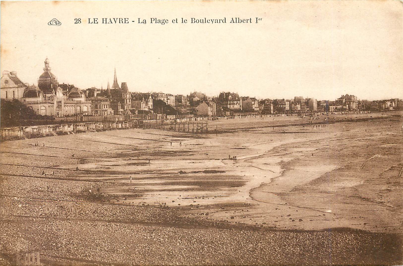 CPA Le Havre La Plage et le Boulevard Albert Ier 