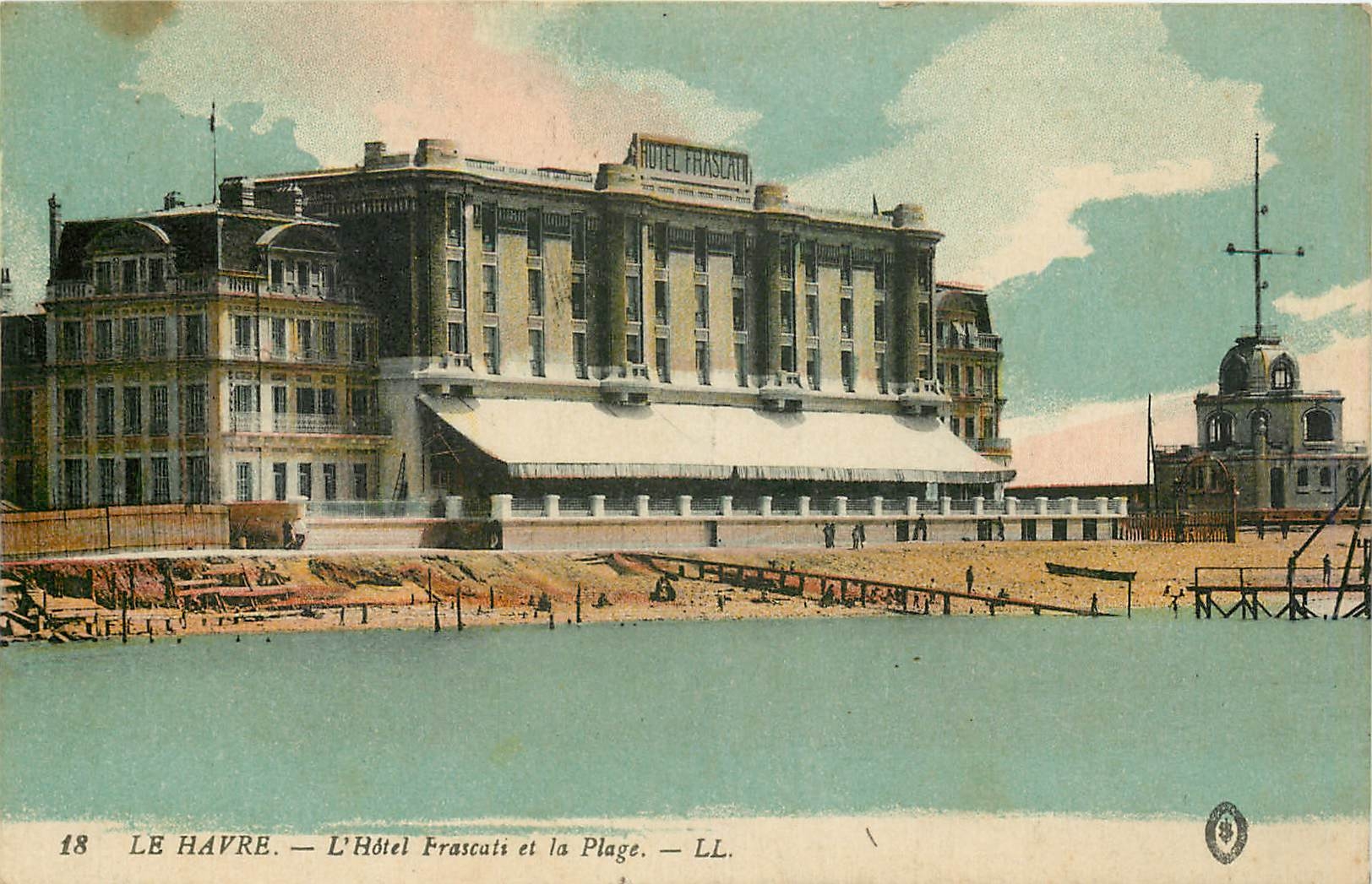 CPA Le Havre L'Hotel Frascati et la Plage