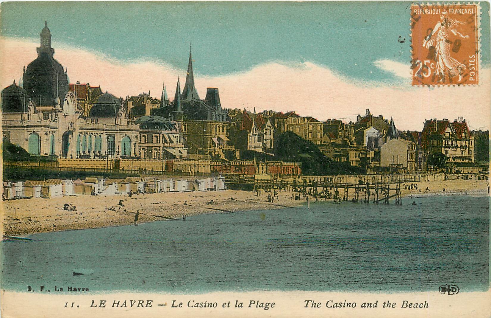 CPA Le Havre Le Casino et la Plage 
