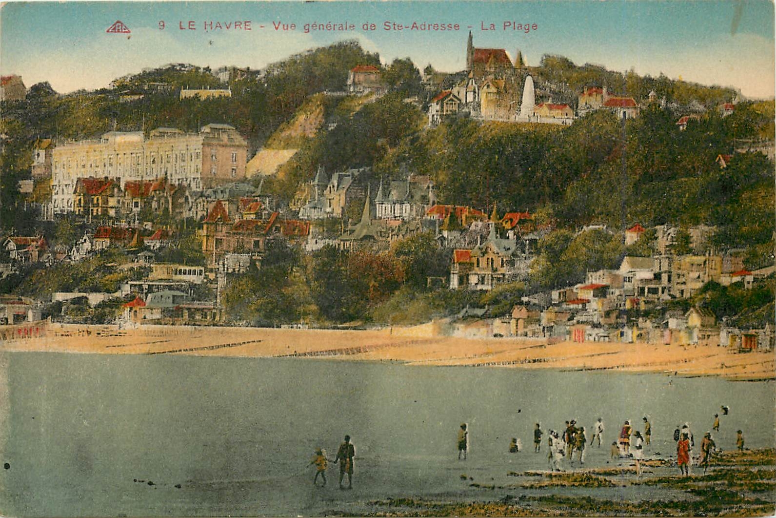 CPA Le Havre Vue generale de Ste Adresse La Plage