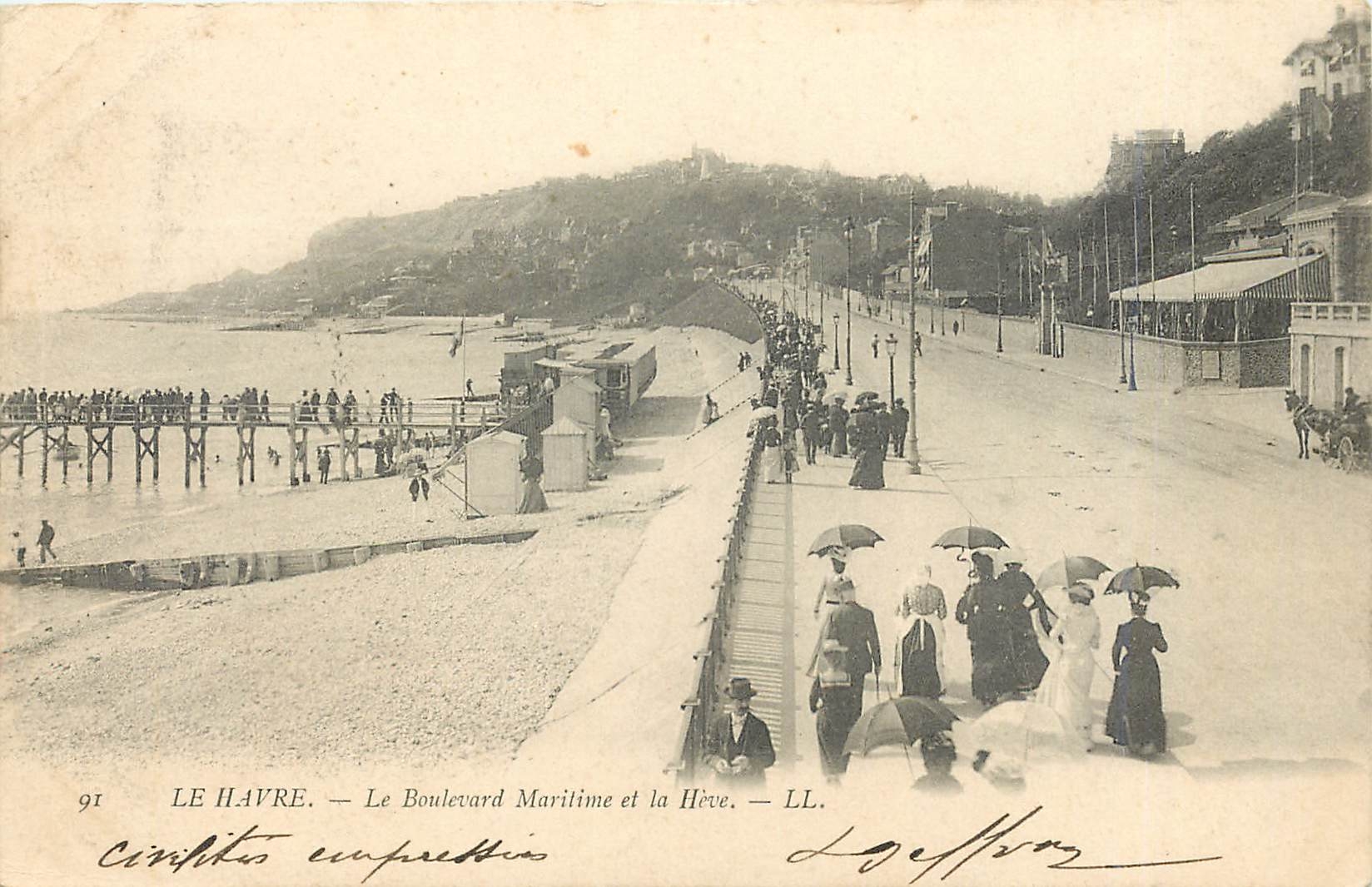 CPA Le Havre Le Boulevard Maritime et la Heve