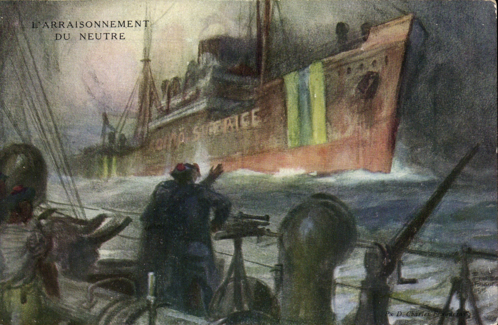 CPA boarding of the Neutral Boat Boat war