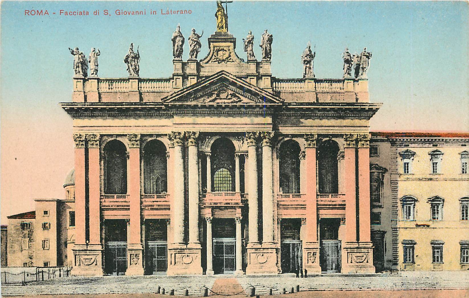 CPA Roma facciata di S Giovanni in Laterno