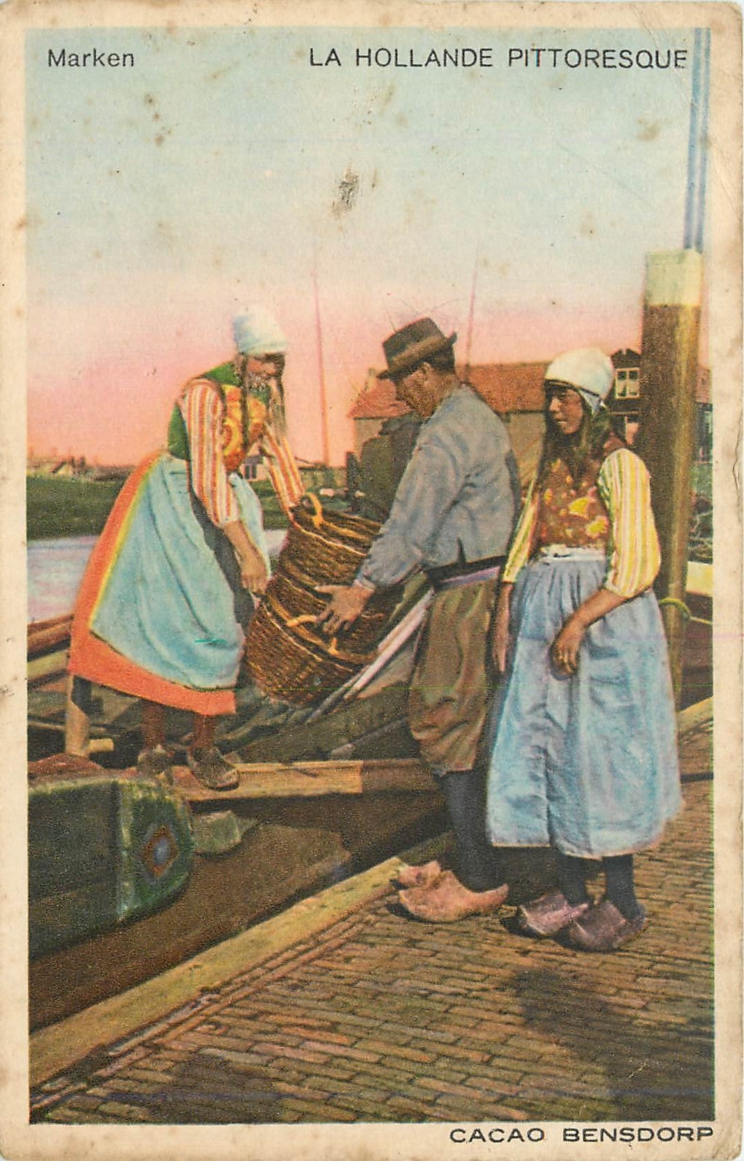 CPA La hollande pittoresque Cacao Bensdorp