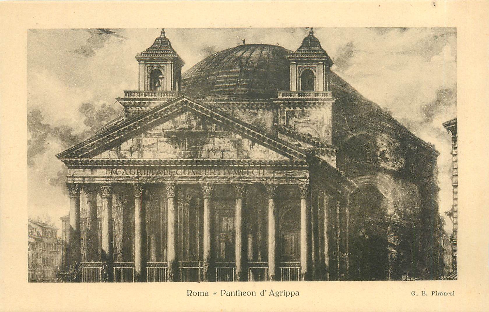 CPA Roma pantheon d'agrippa