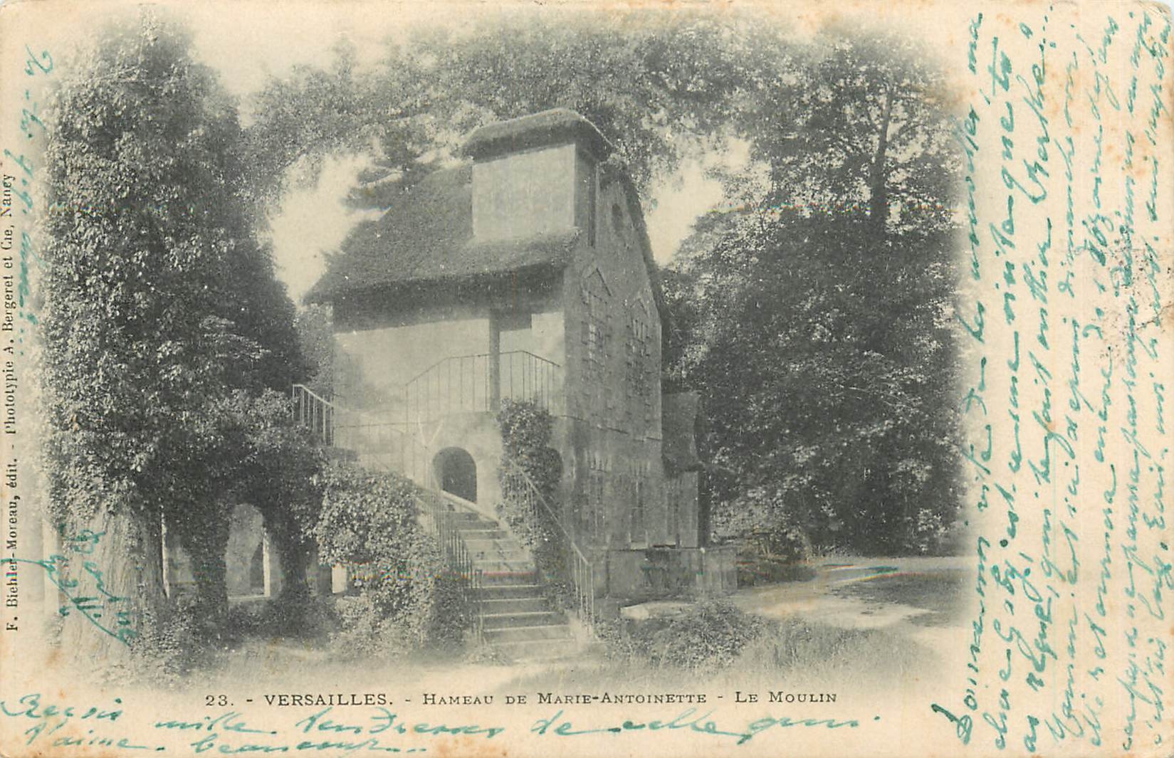 CPA hameau de marte Antoinette Le Moulin Versailles