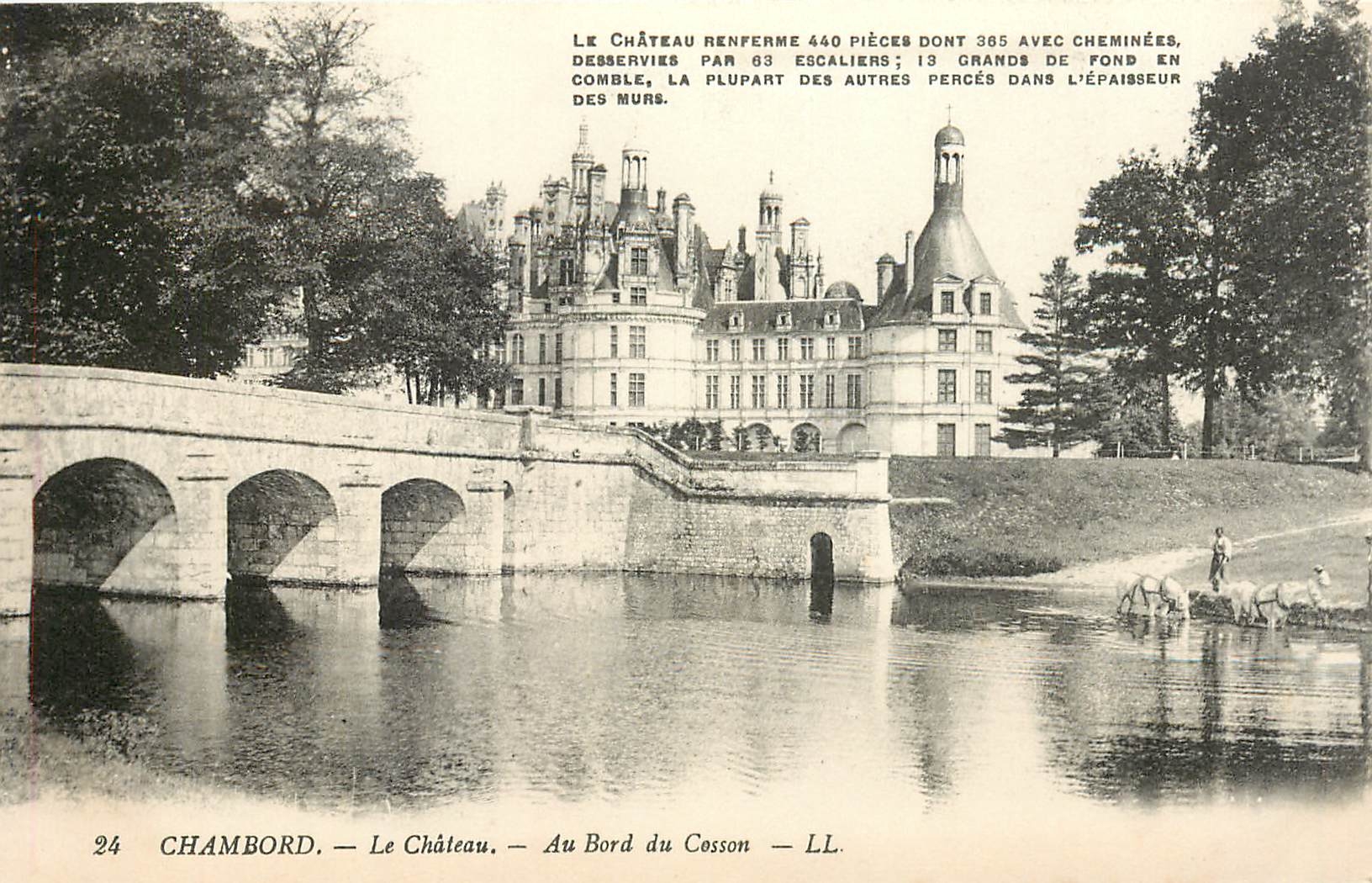 CPA Chambord Le Chateau Au Bord du Cosson