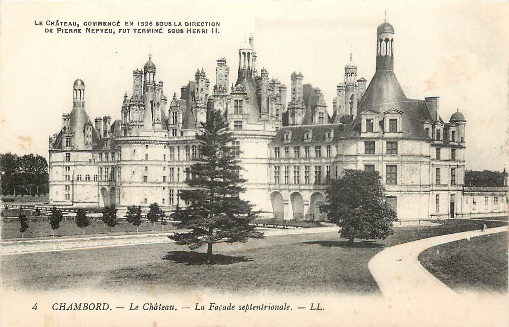 CPA Chambord Le Chateau façade septentrionale 