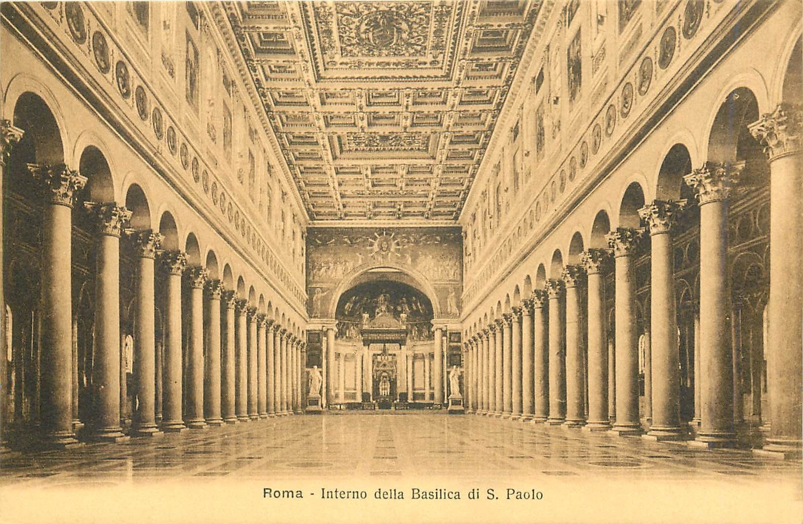 CPA Roma Iterno della Basilica di S Paolo