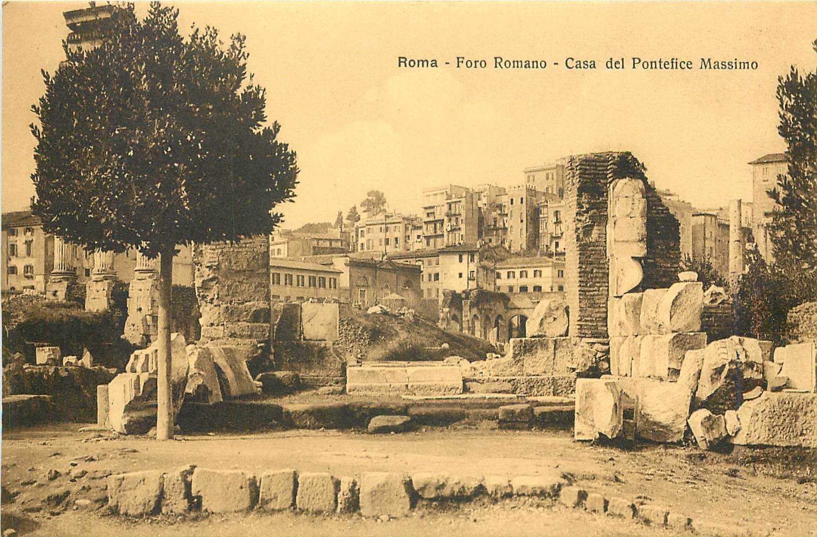 CPA Roma Foro Romano Casa del Pontefice Massimo