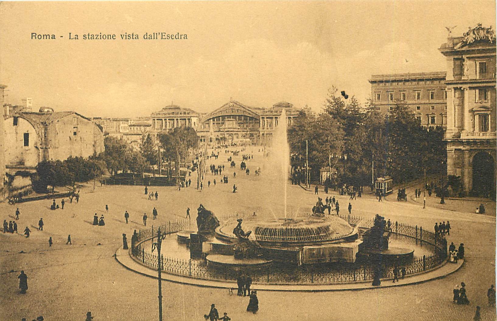 CPA Roma La stazione vista dall Esedra