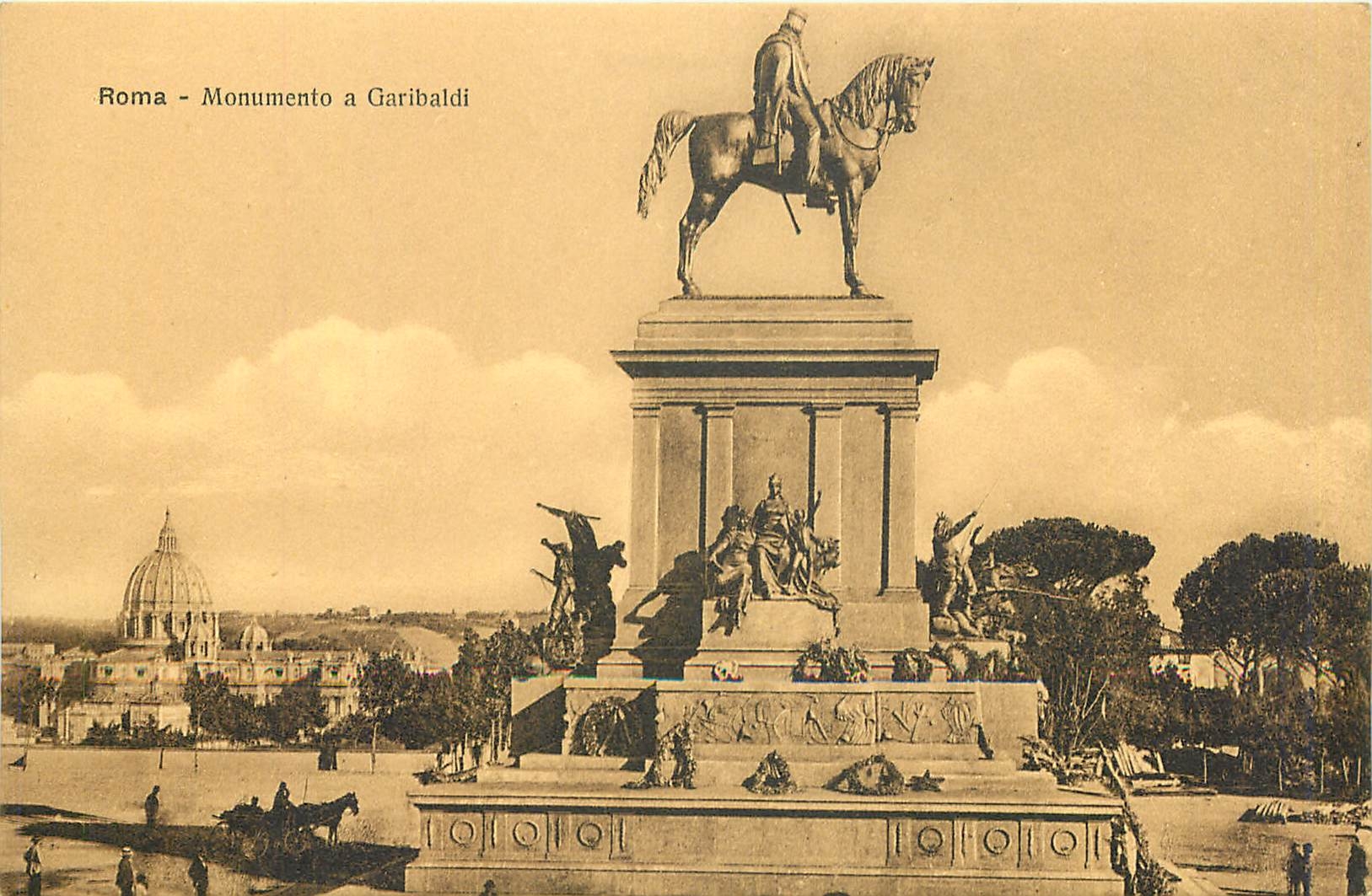 CPA Roma Monnumento a garibaldi