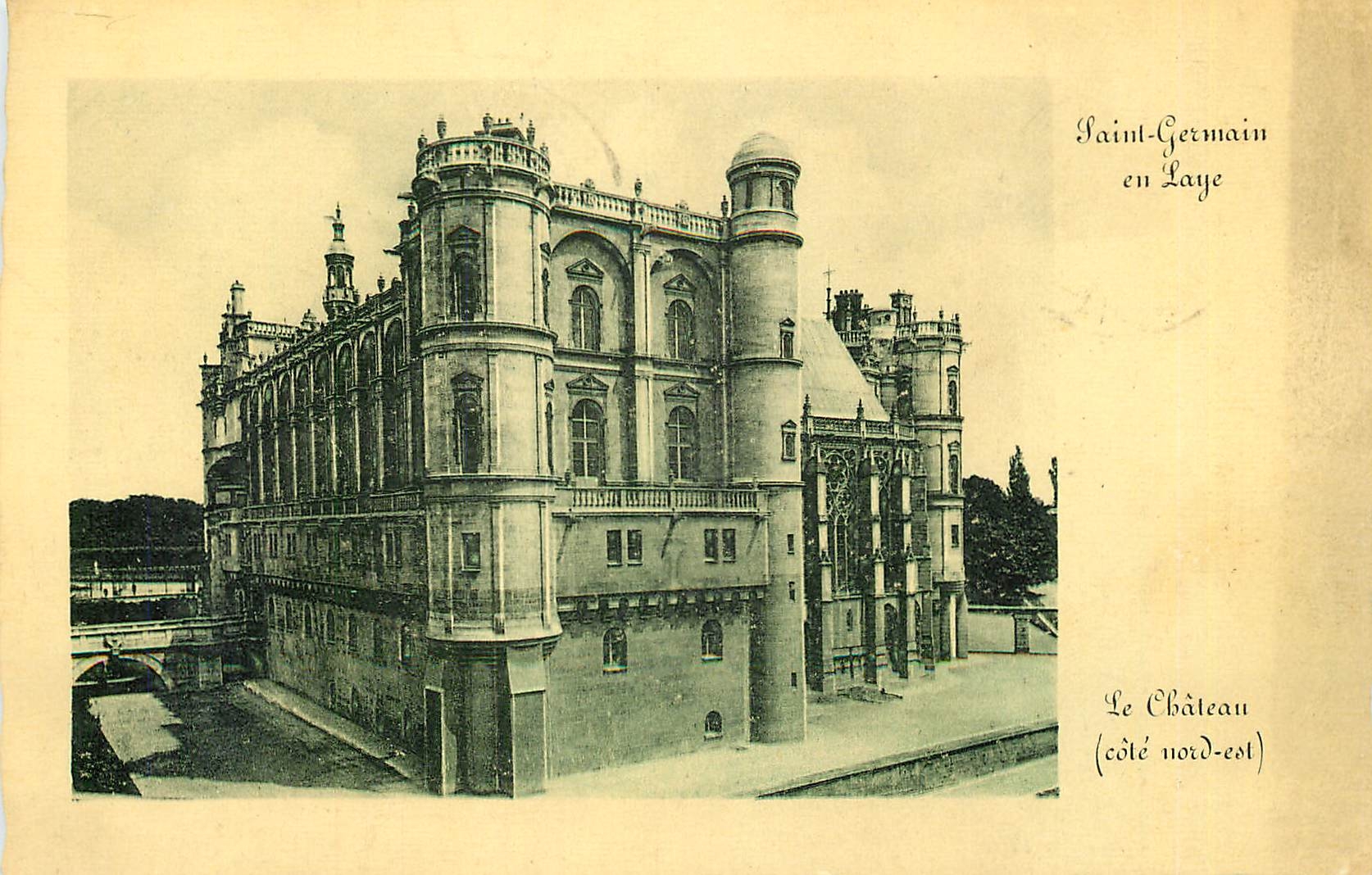 CPA Saint Germin en Laye Le chateau cote nord est