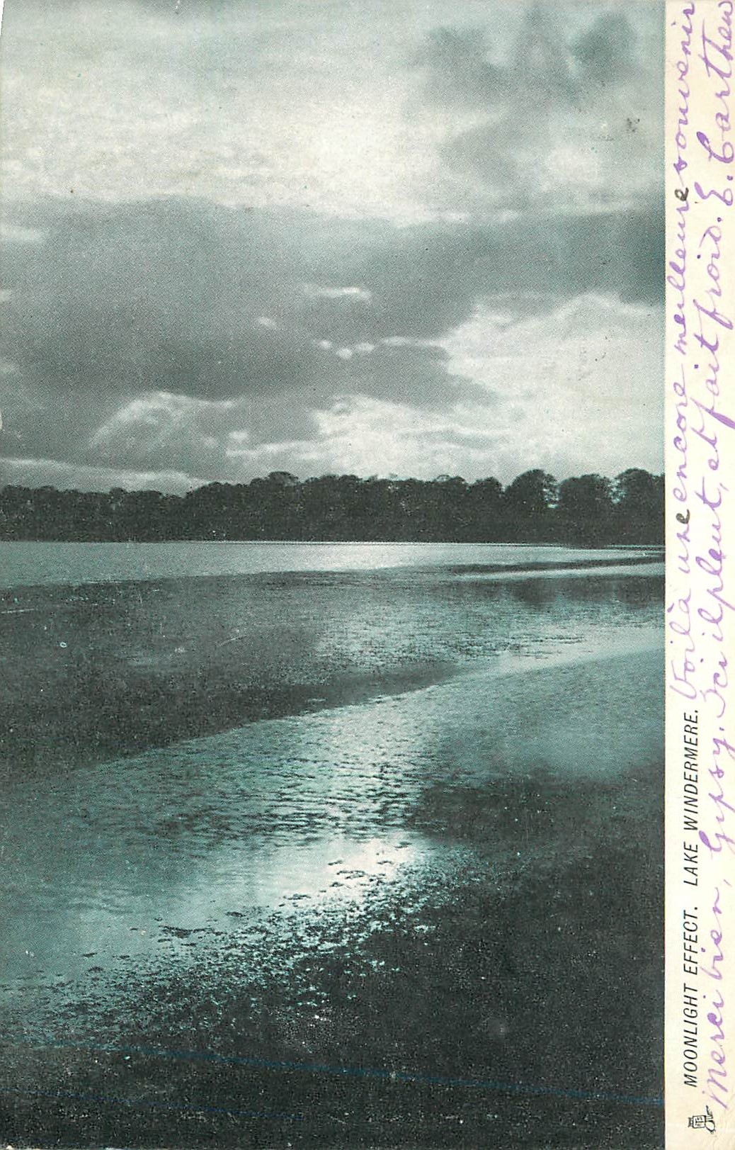 CPA Moonlight effect lake windermere