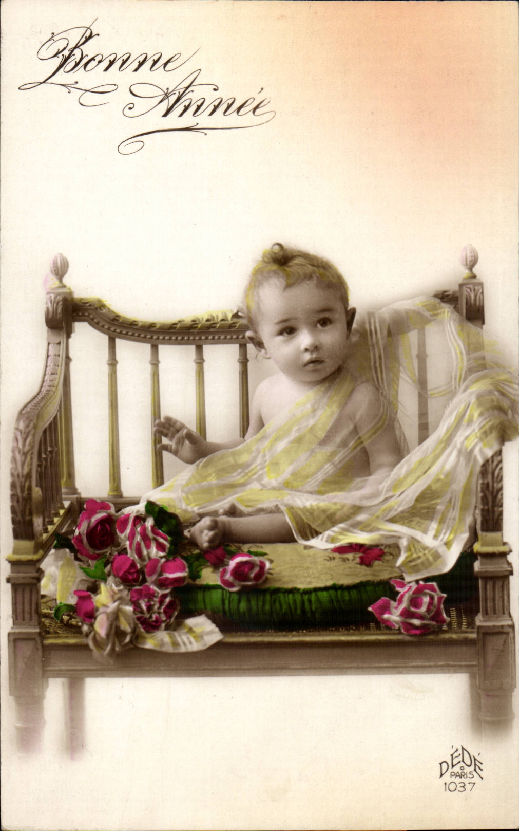 Fantasy Happy New Year CPA Child baby