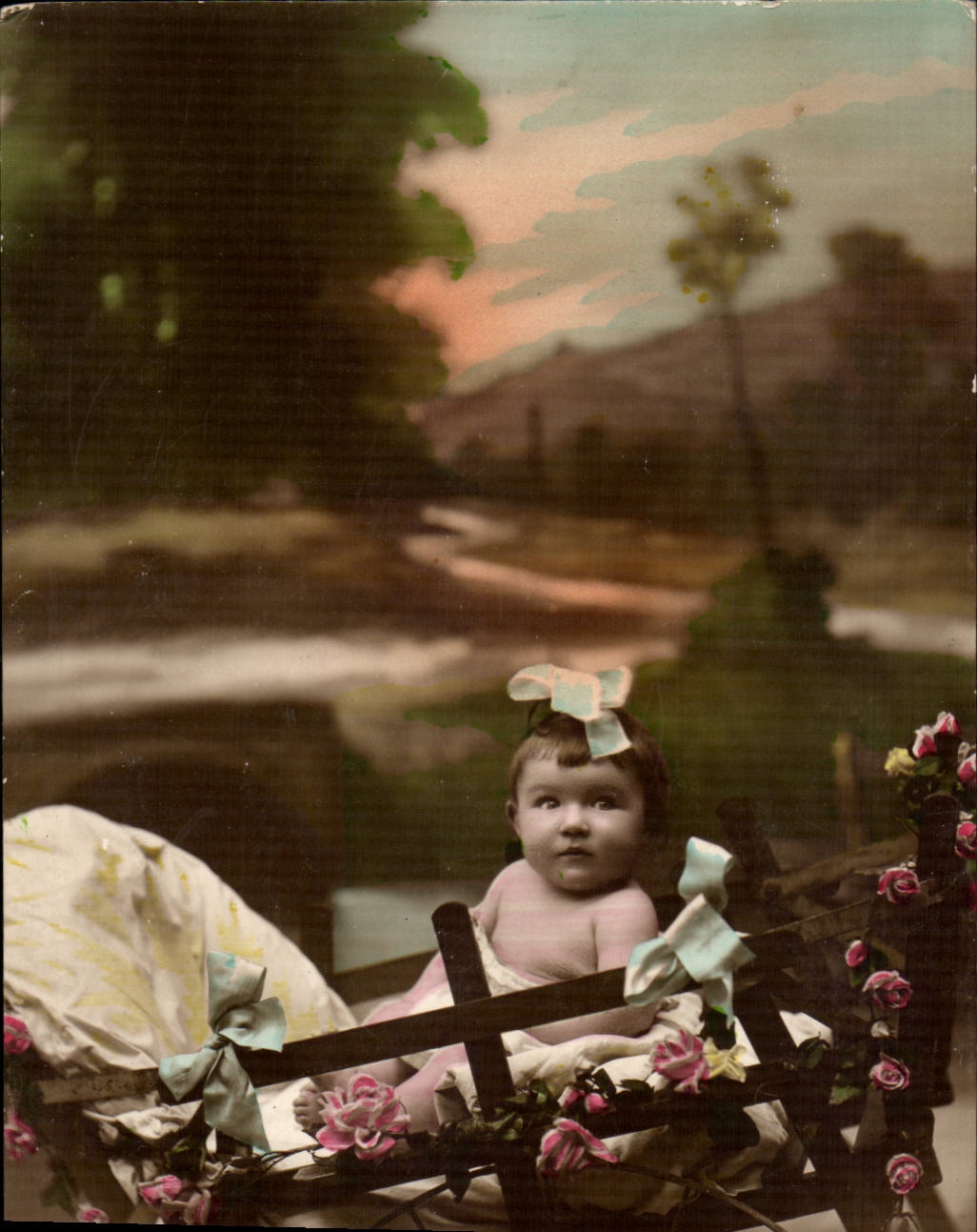 Fantasy Happy New Year CPA Child baby