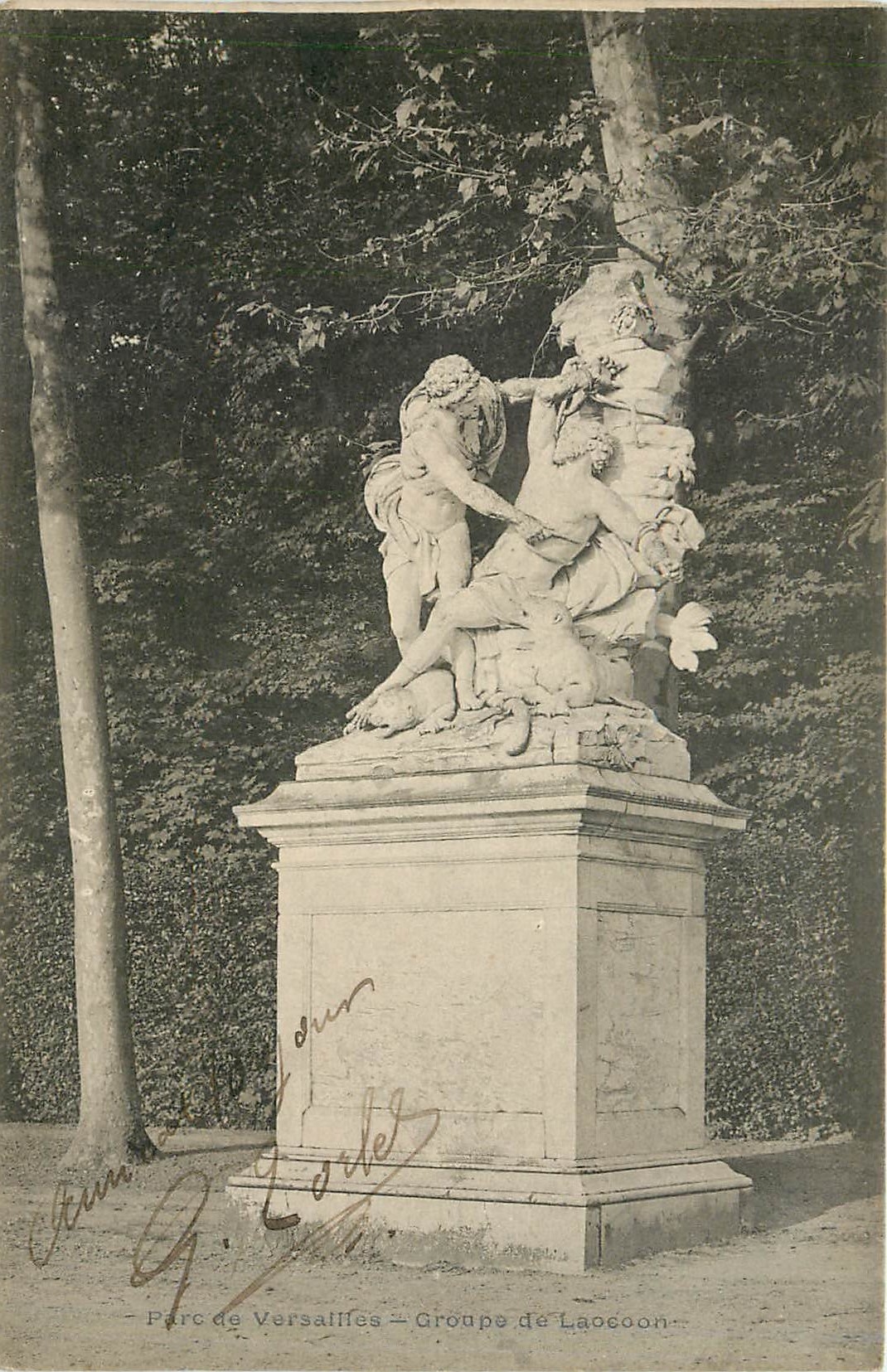 CPA Parc de versailles Groupe de laocoon
