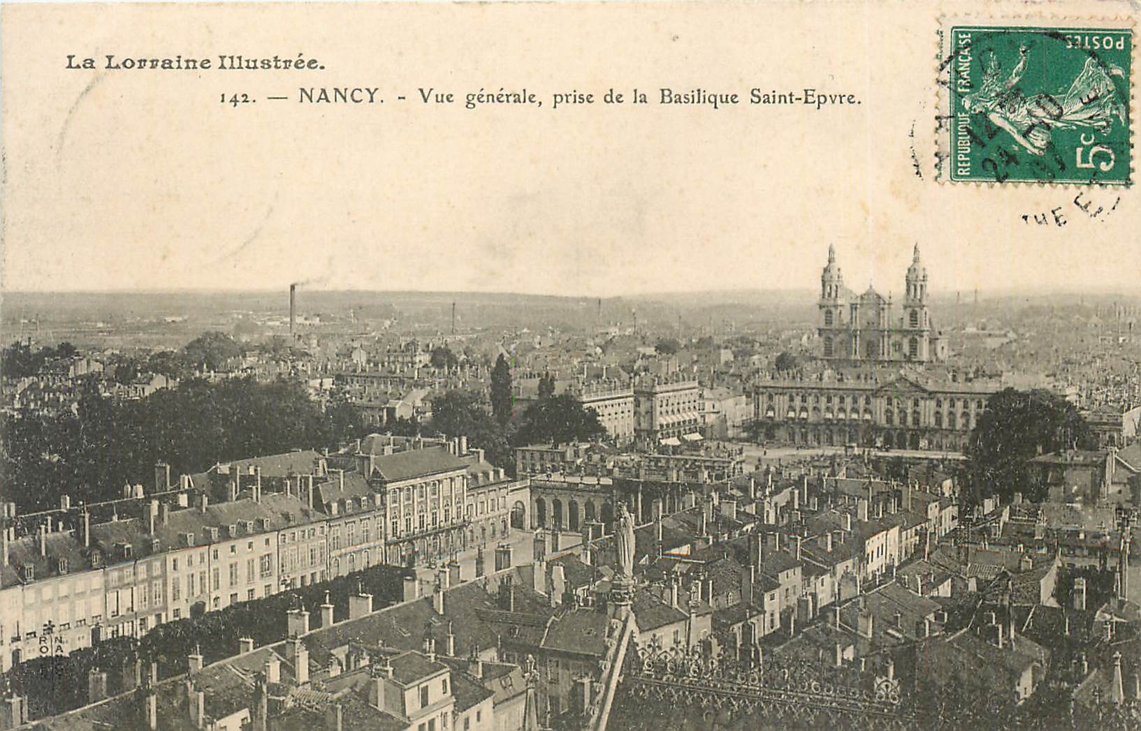 CPA Nancy Vue generale prise de la Basilique Saint Epvre