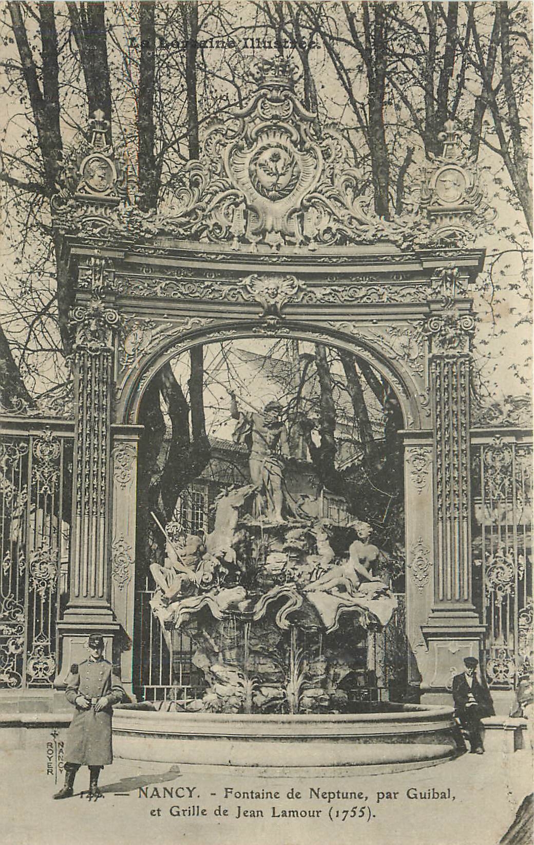 CPA Nancy Fontine de Neptune par Guibal et rille de jean Lamour