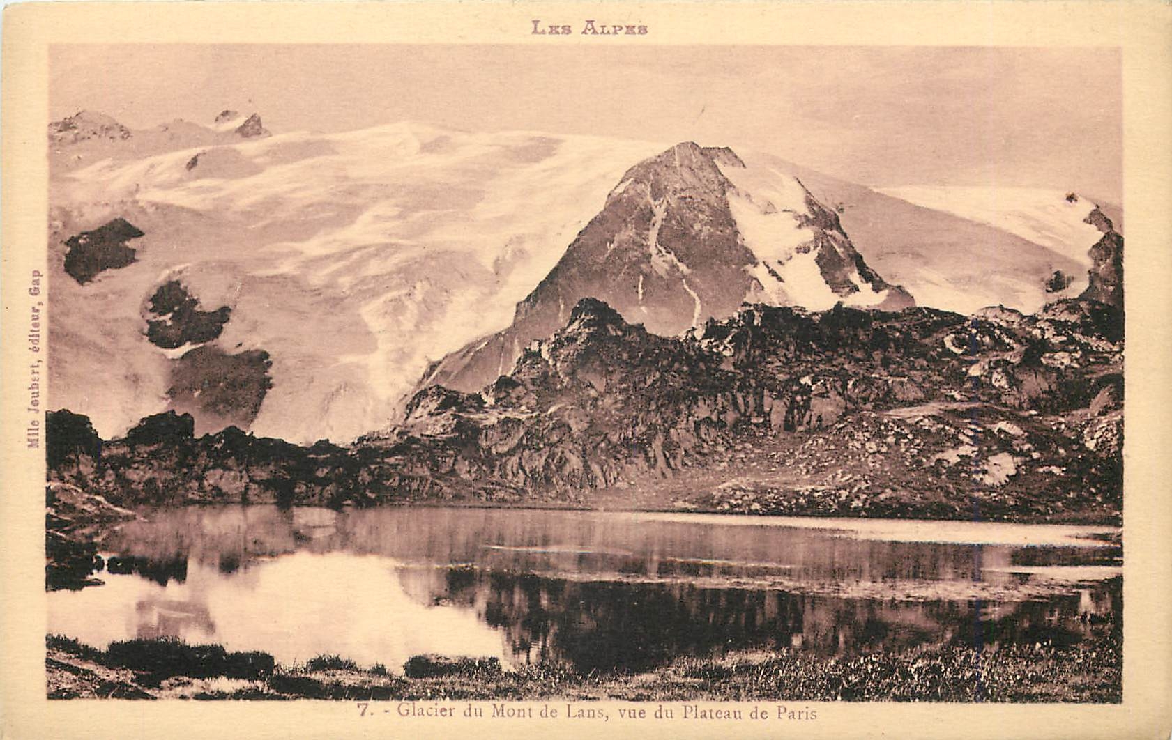 CPA Glacier du Mont de Lans vue du Plateau de Paris