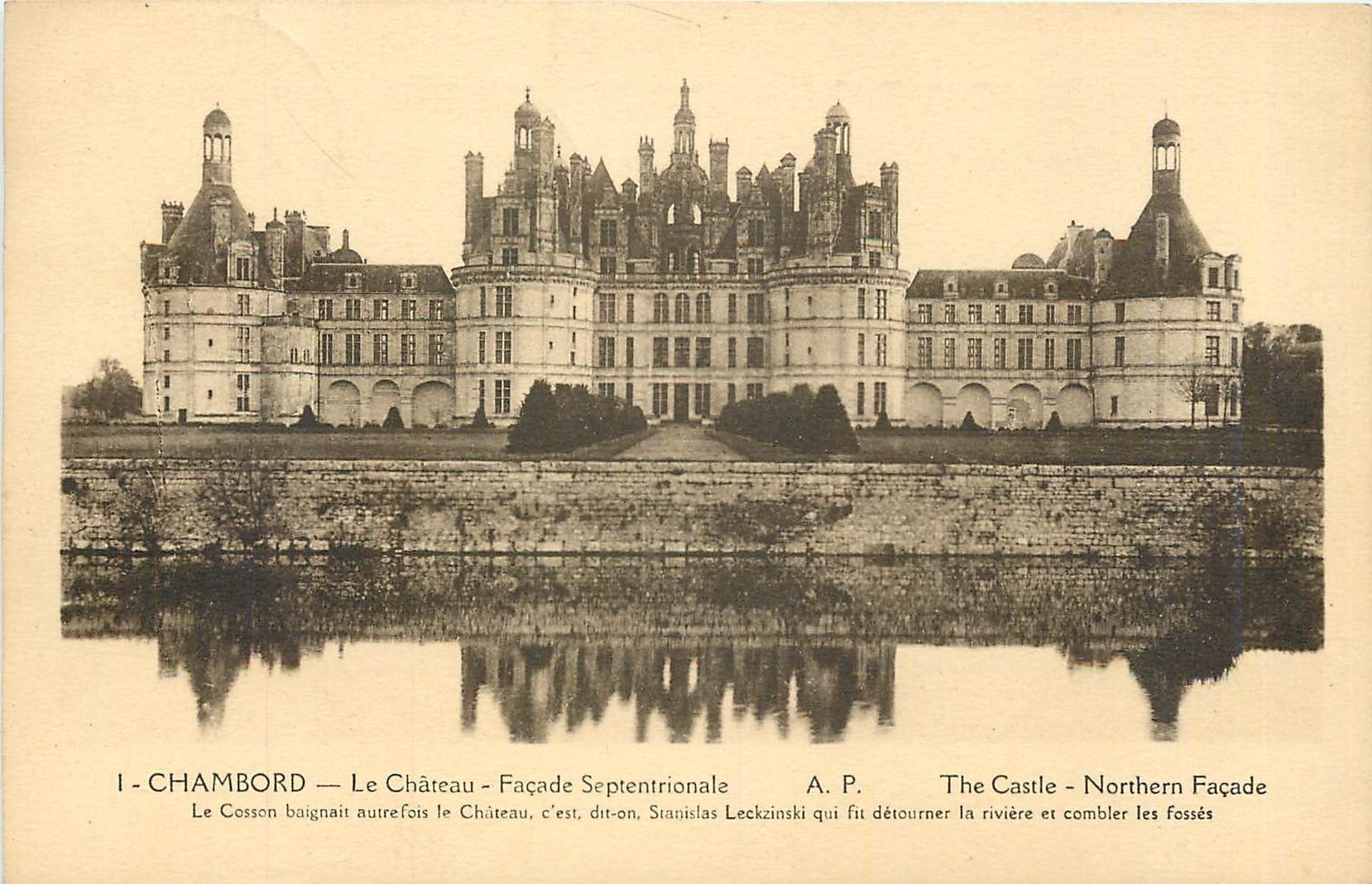 CPA Chambord le chateau façade Septentrionale