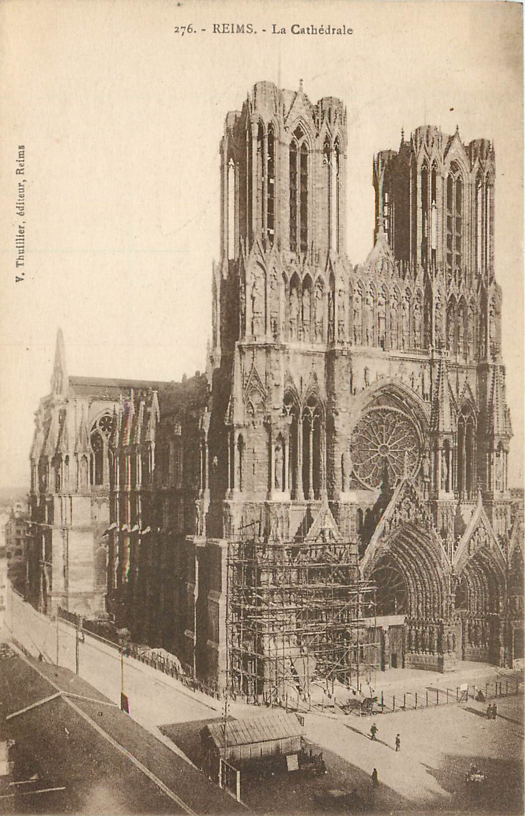 CPA Reims la cthedrale