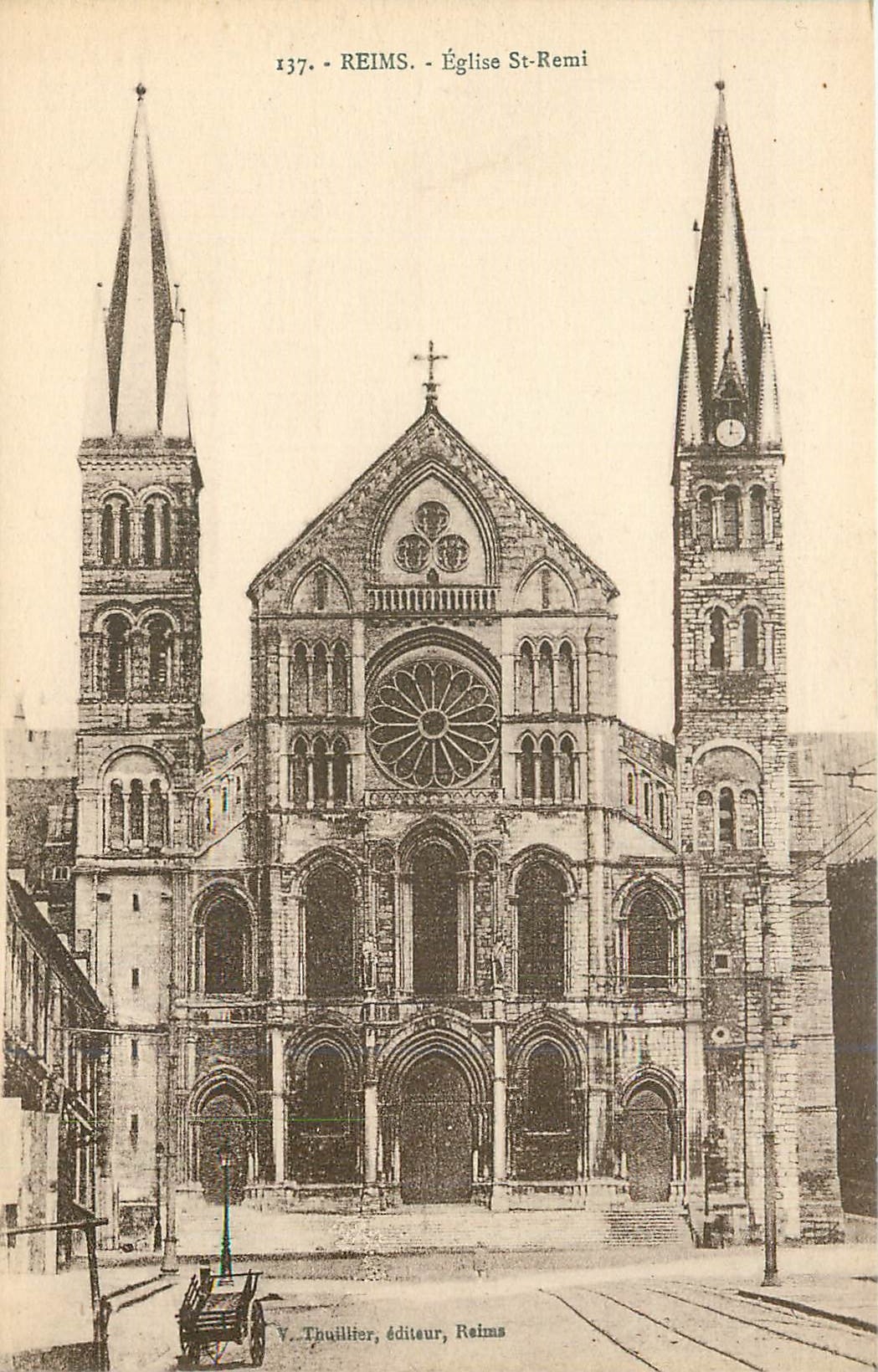 CPA Reims Eglise St Remi