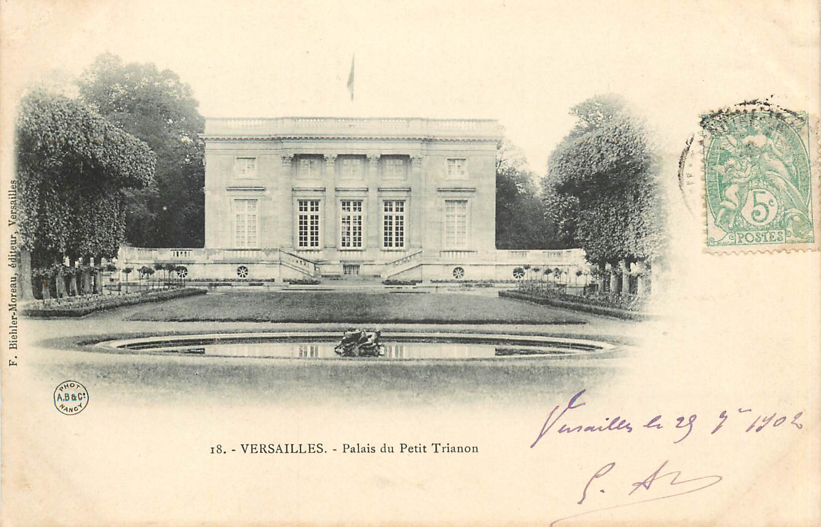 CPA Versailles palais du Petit trianon