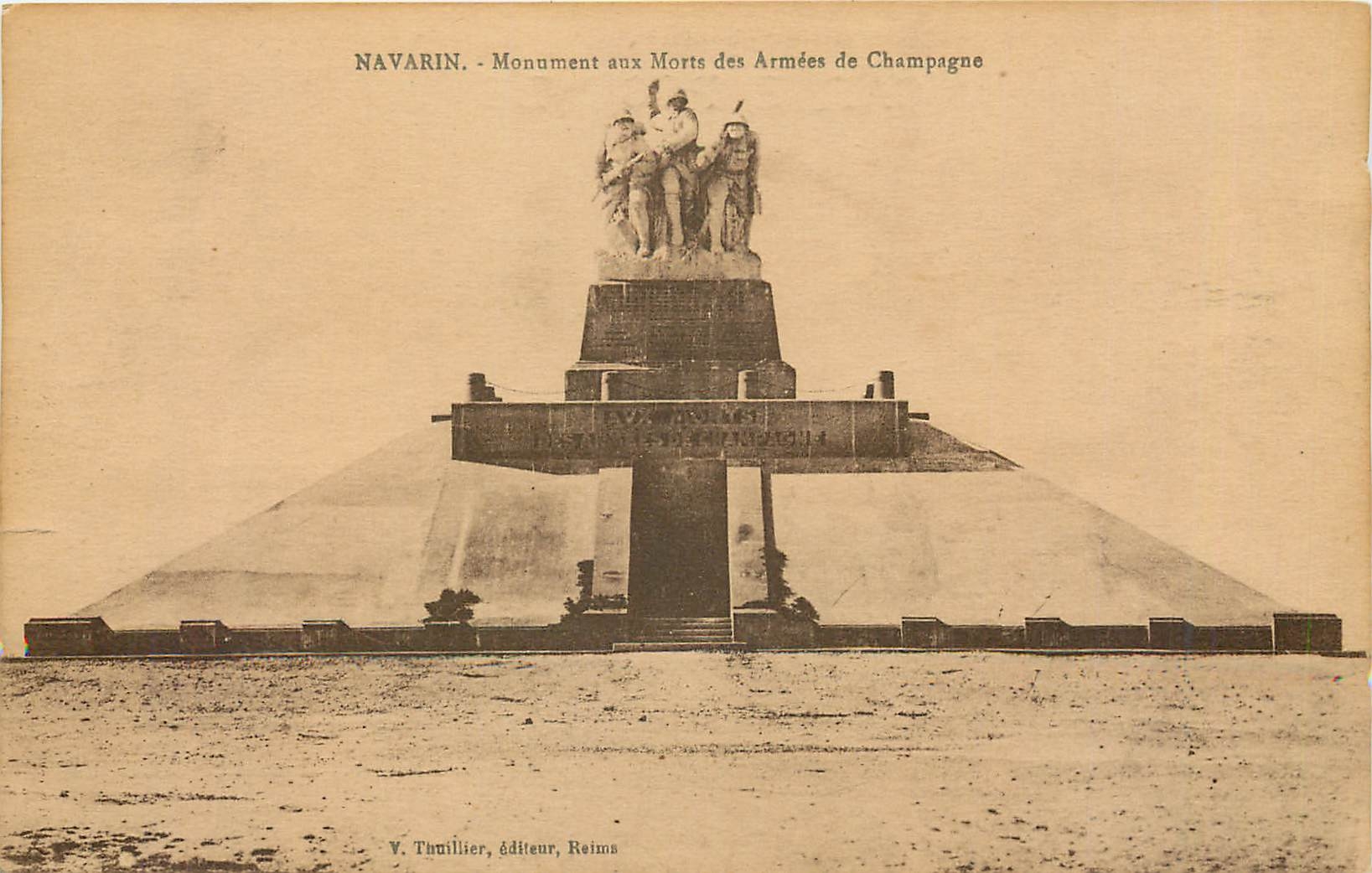 CPA Navarin Monument aux Morts es Armees de Champagne