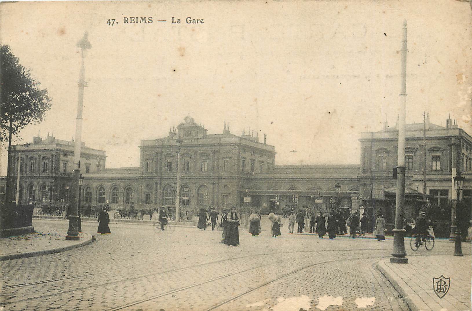 CPA Reims la Gare