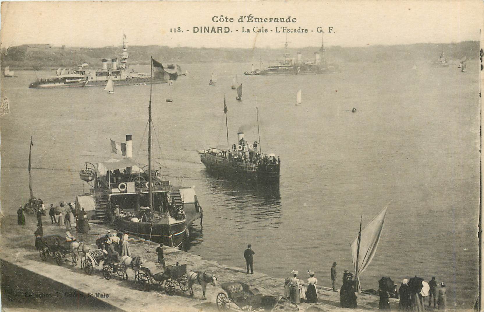 CPA Dinard La cale l'escadre Bateaux