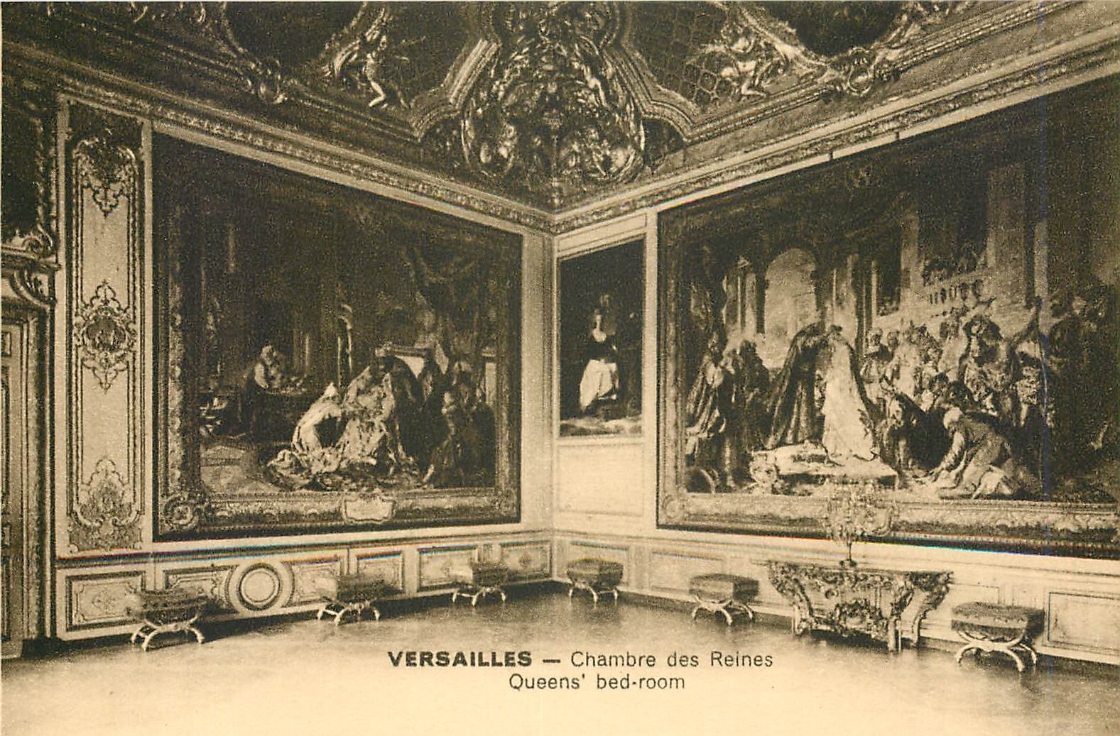 CPA Versailles Chambres des Reines