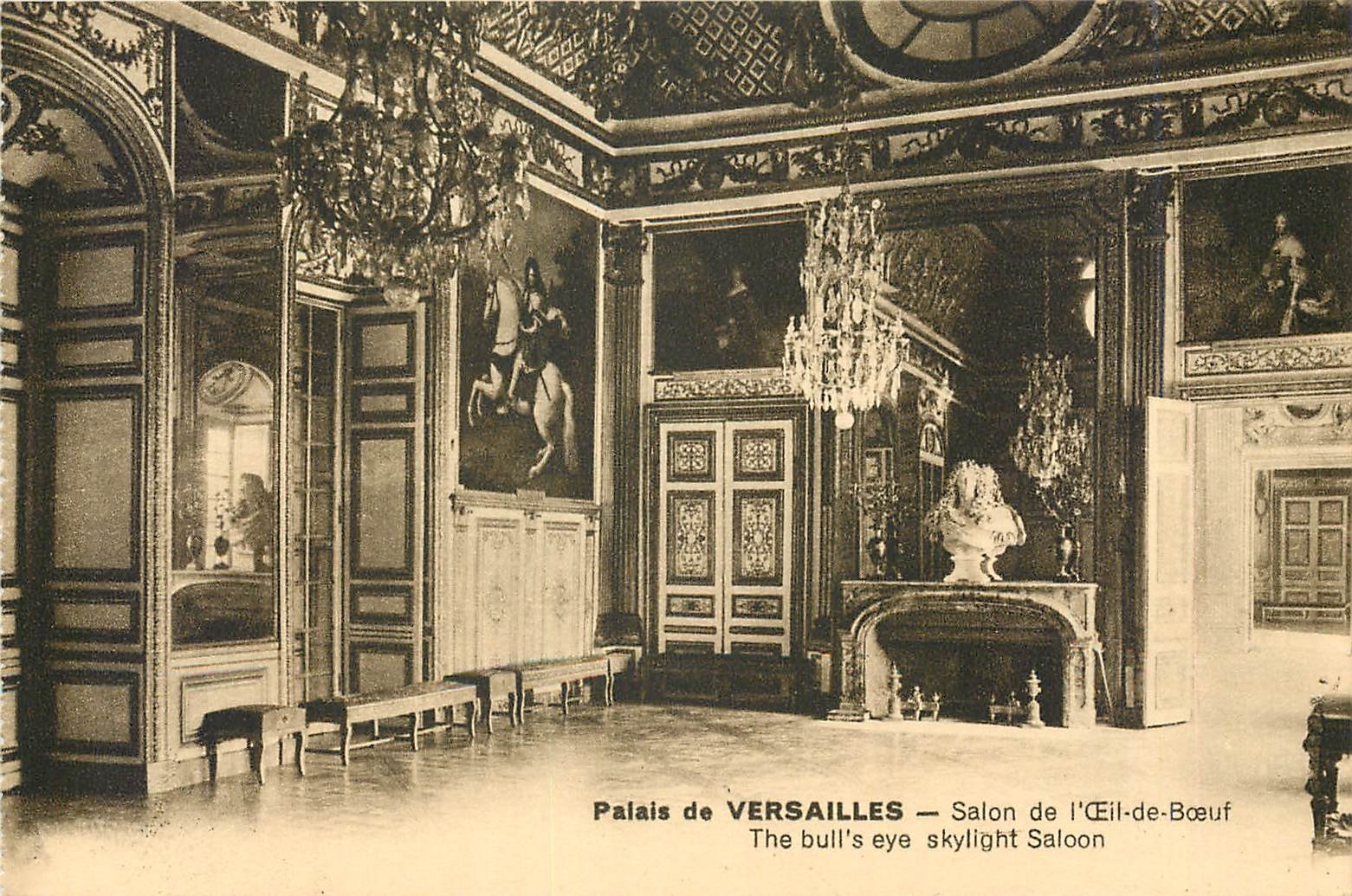 CPA Palais de Versailles Salon de l'oeui de Boeuf