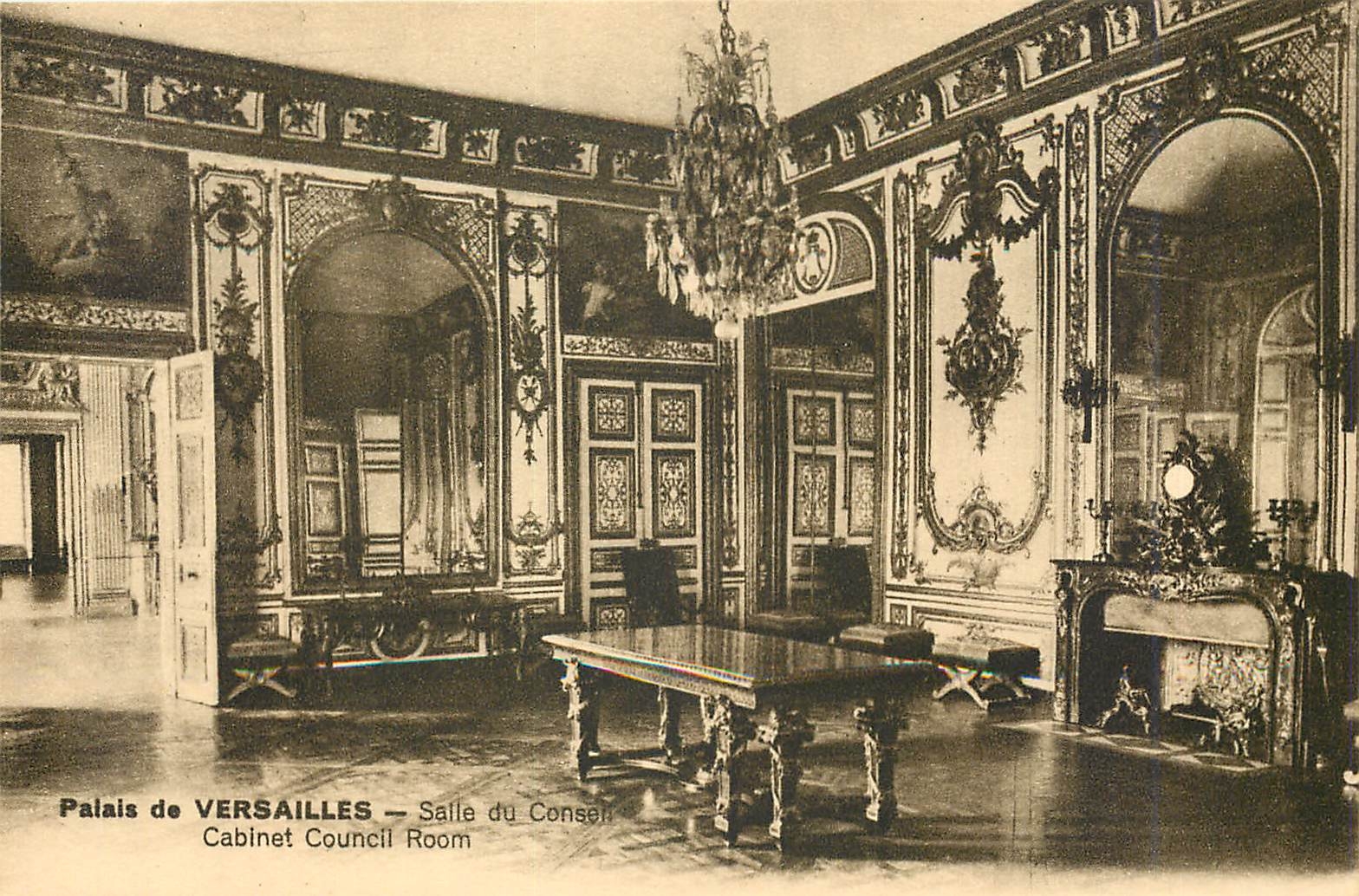 CPA Palais de Versailles Salle du conseil