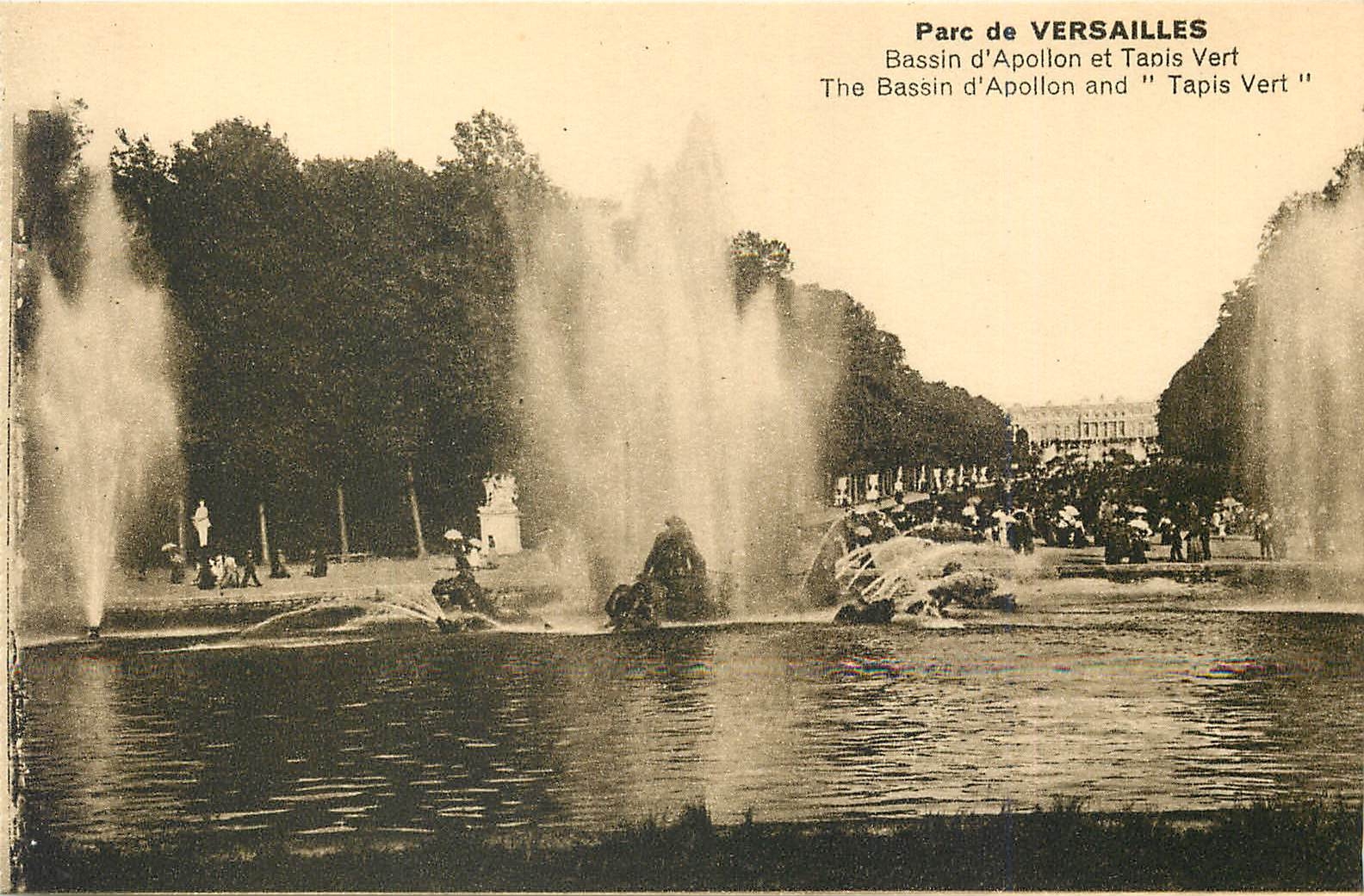 CPA Parc de Versailles Bassin dApollon et Tapis Vert