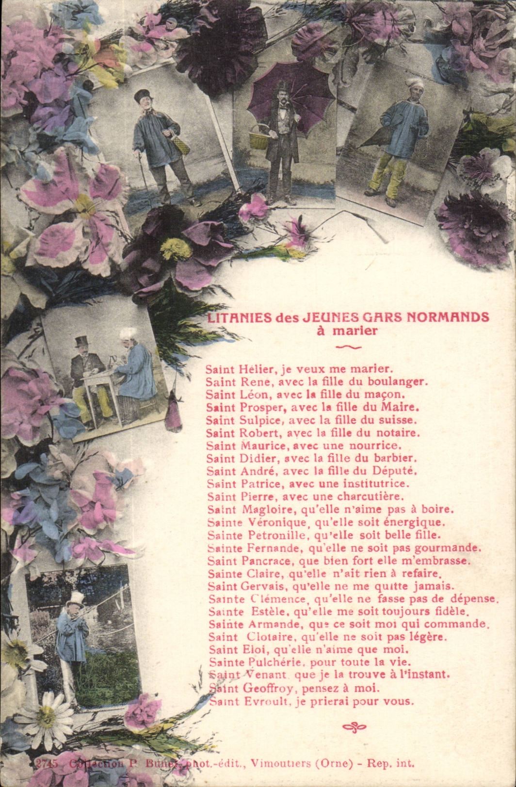 CPA Litanies of the Norman young people gards has to marry Viumoutiers (Orne)