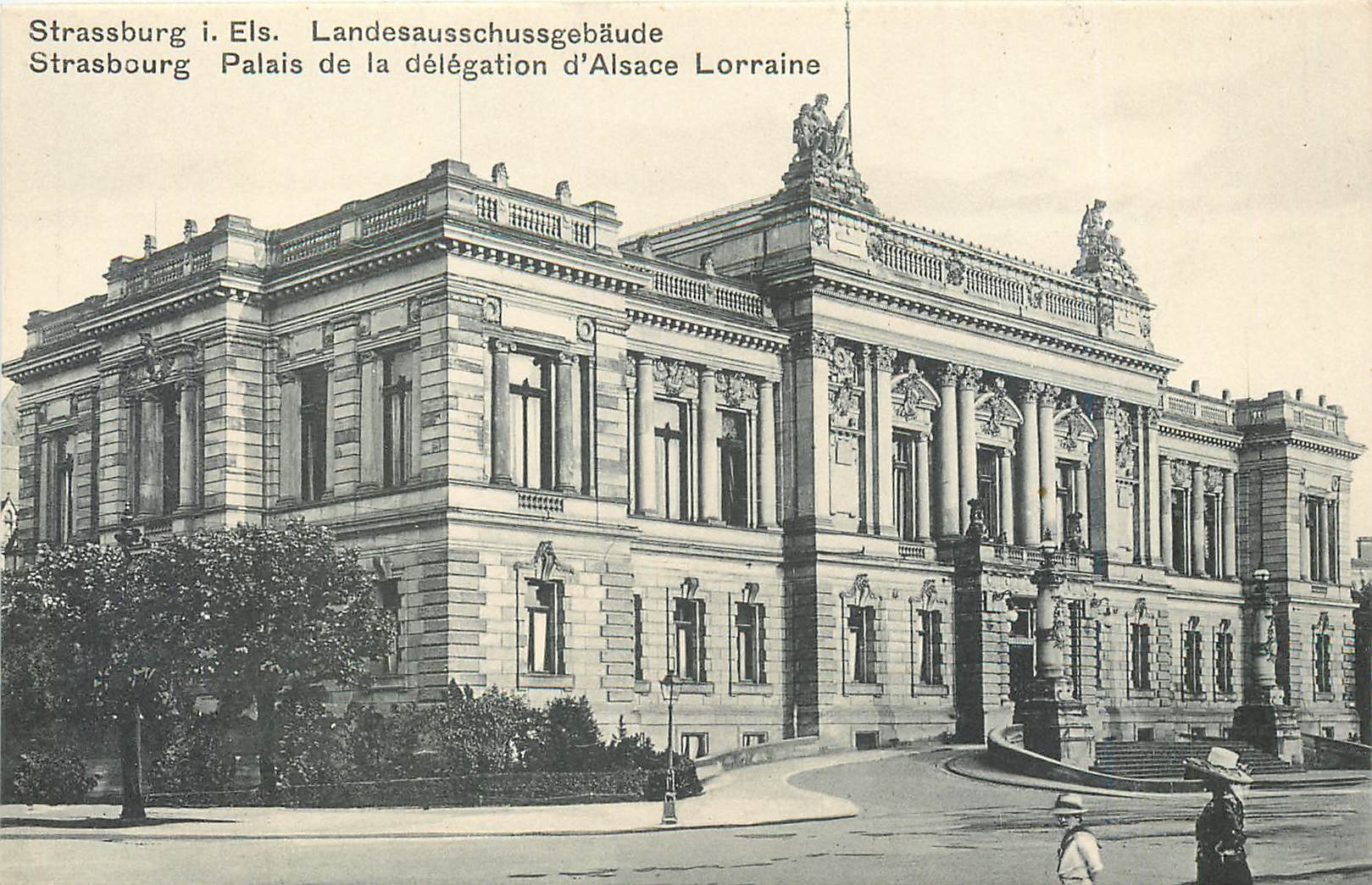 CPA Strasbourg Palais de la Delegation d'Alsace Lorraine